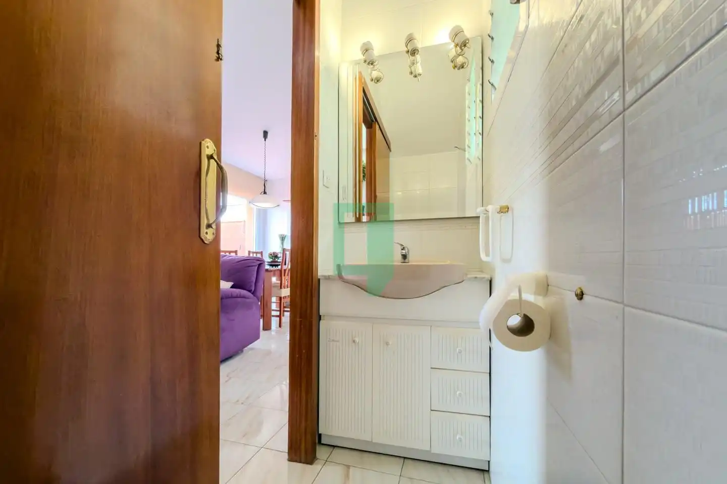 Badezimmer von Maisonette zum Verkauf in Badalona mit Heizung und Terrasse