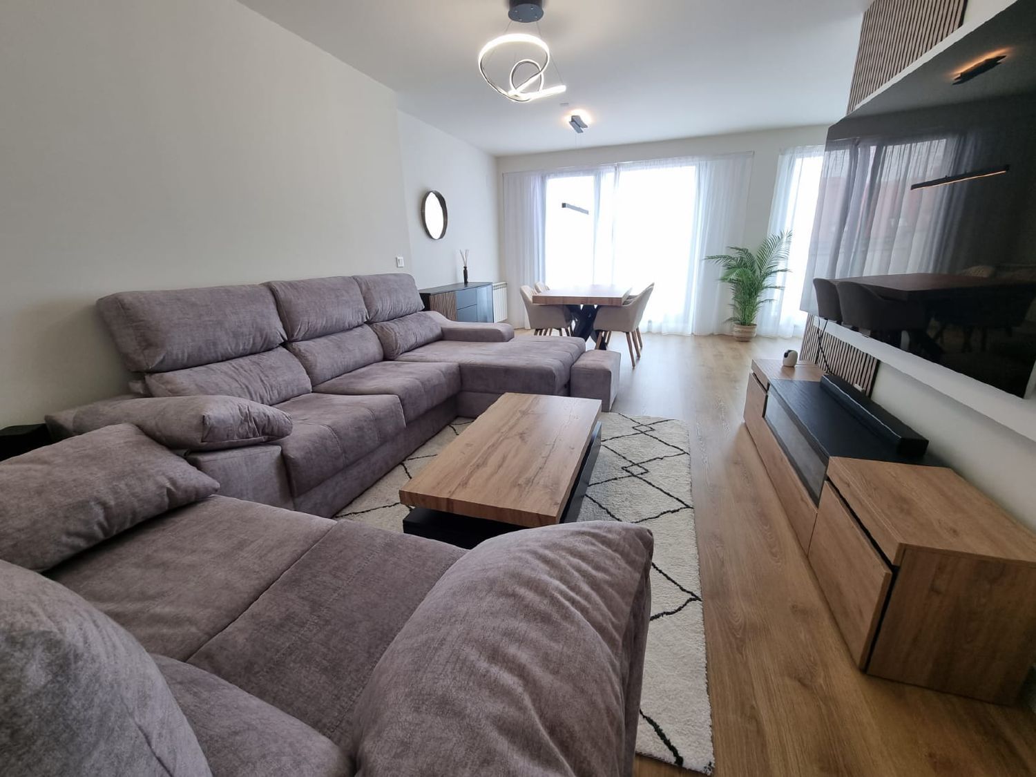 Living room of Attic to rent in A Coruña Capital   with Heating, Terrace and Storage room