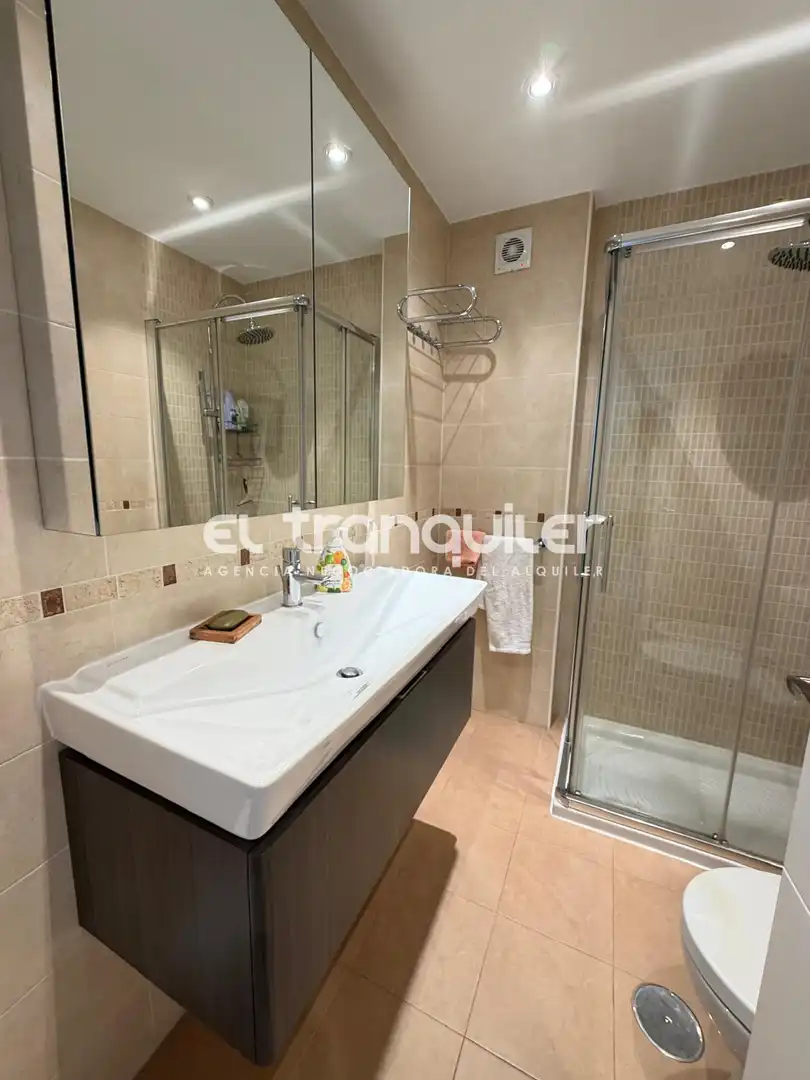Bathroom of Flat for rent in San Sebastián de los Reyes  with Air Conditioner, Parquet flooring and Furnished