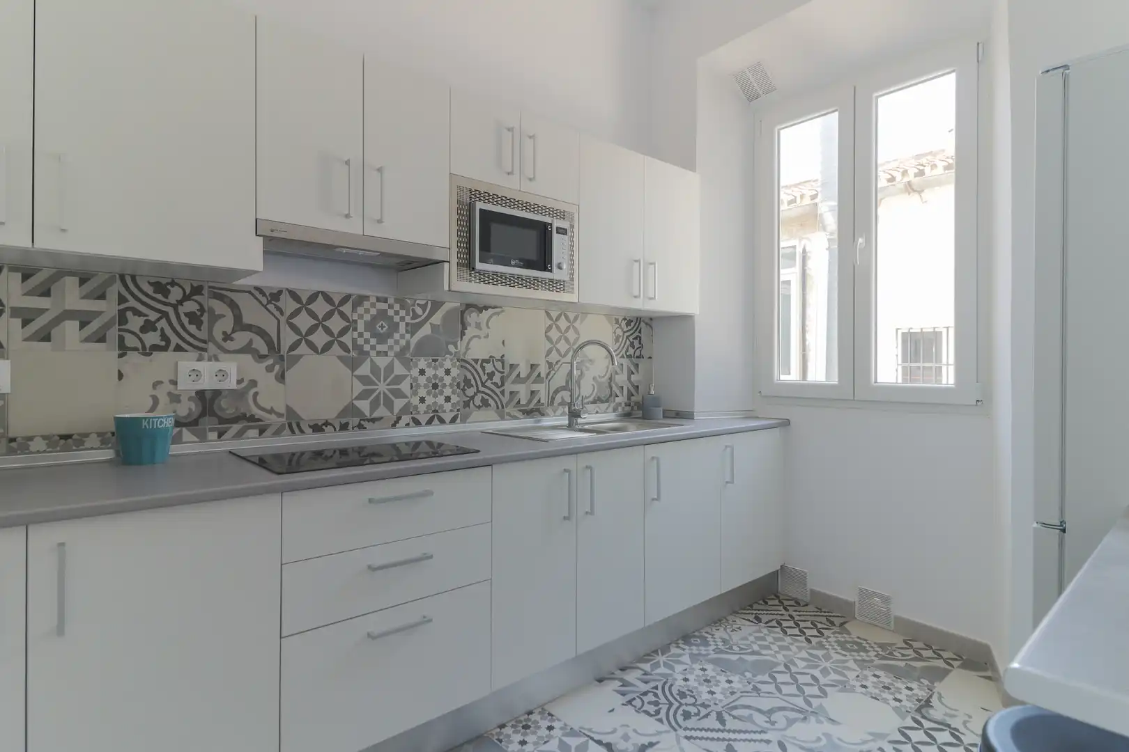 Cocina de Piso de alquiler en Málaga con Amueblado, Lavadora y Microondas
