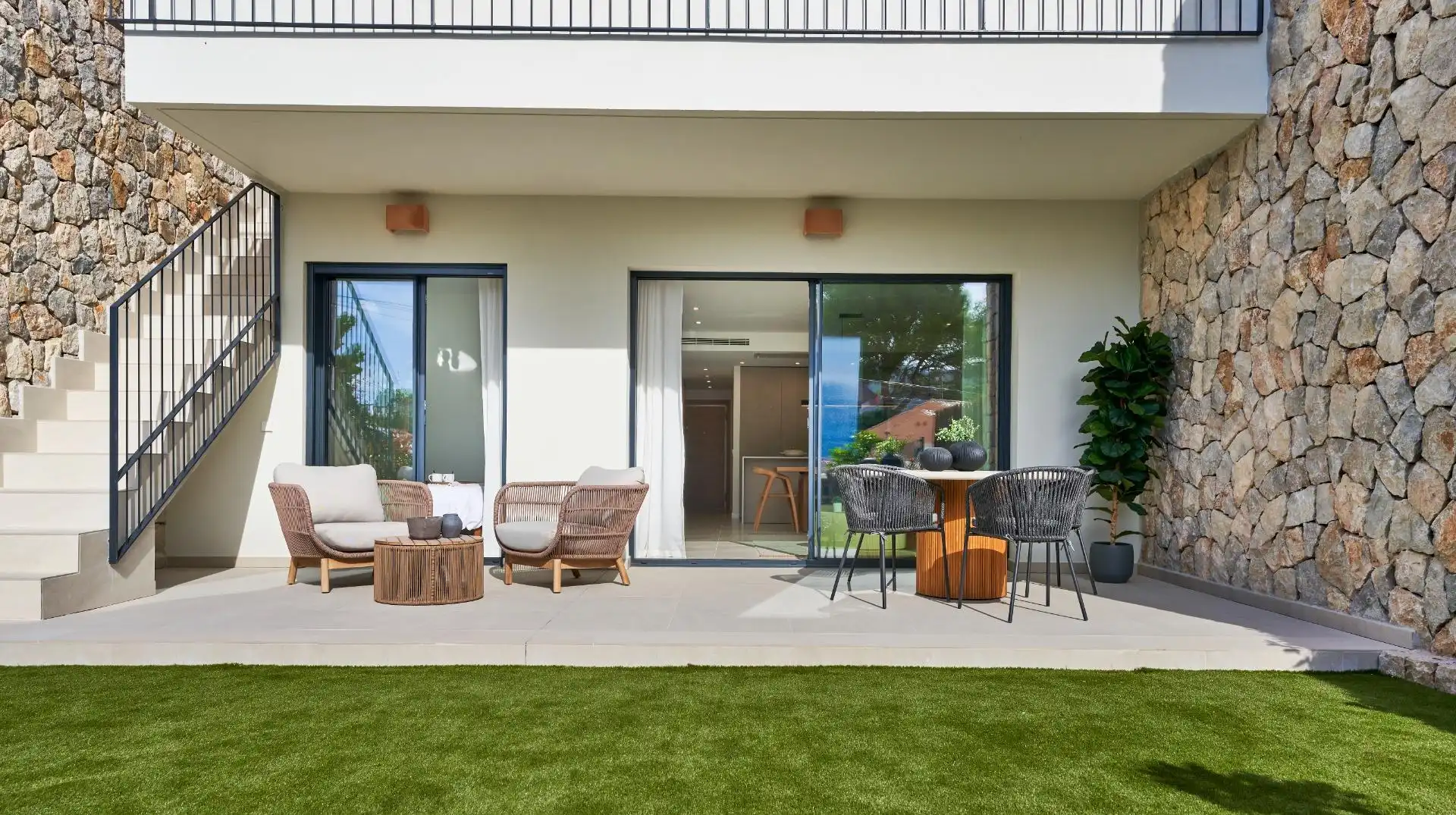 Terrace of Flat for sale in Andratx  with Air Conditioner, Private garden and Terrace