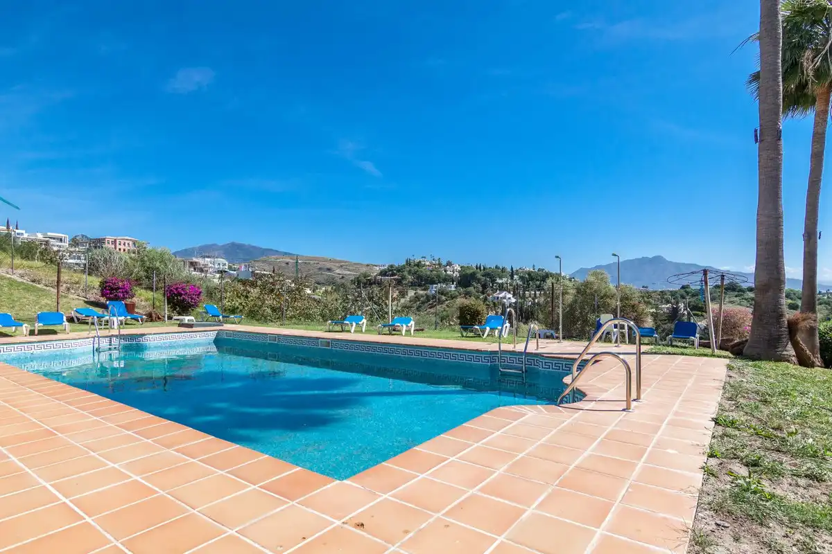 Swimming pool of Flat for sale in Estepona  with Air Conditioner, Private garden and Terrace