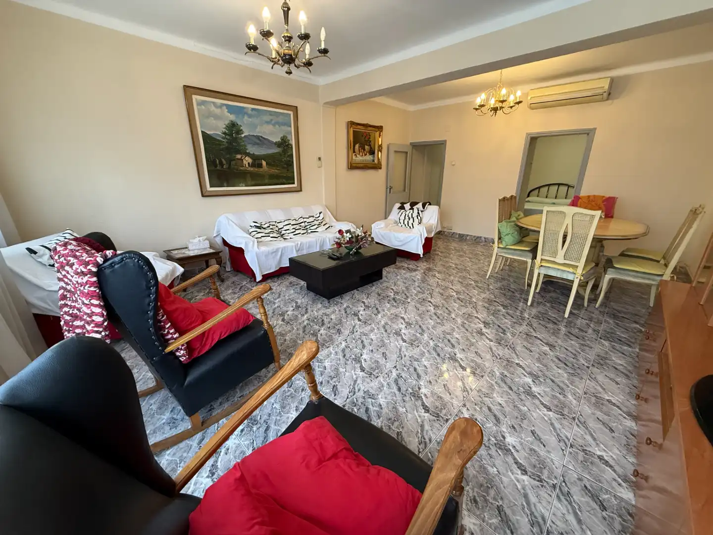 Sala de estar de Piso de alquiler en Málaga con Amueblado, Horno y Lavadora