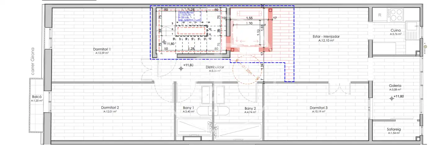 Piso en venta en Barcelona con Calefacción, Terraza y Amueblado