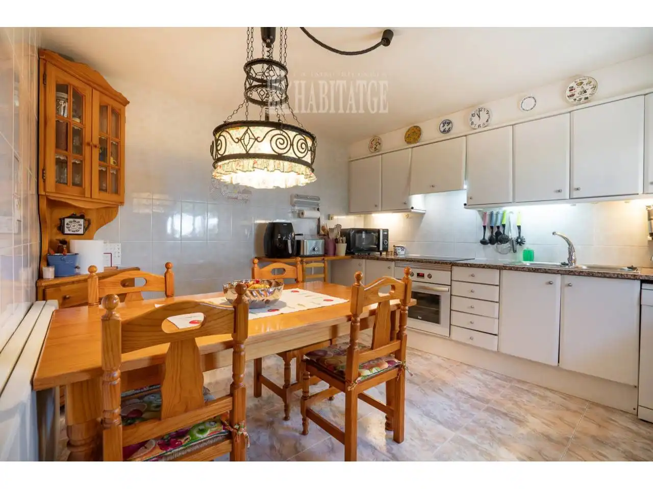 Kitchen of Houses for sale in Sant Hilari Sacalm  with Air Conditioner, Heating and Private garden