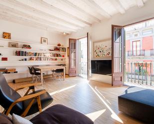 Living room of Flat to rent in  Barcelona Capital  with Air Conditioner and Balcony