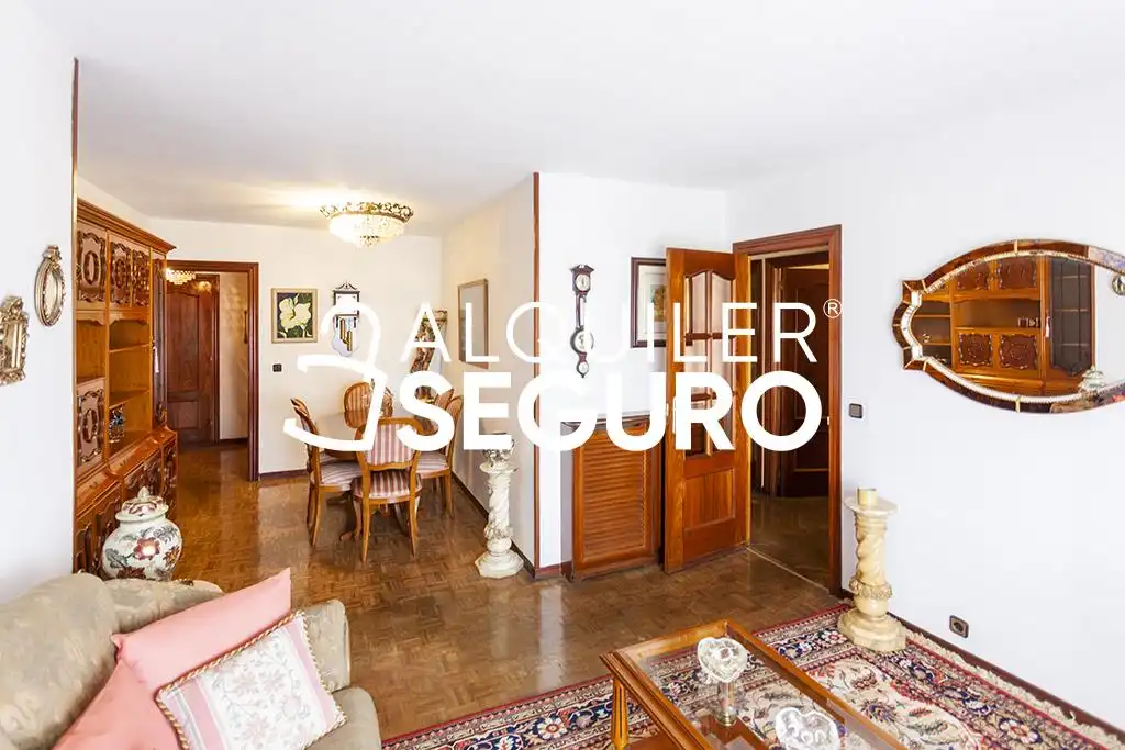 Sala d'estar de Pis de lloguer en Madrid amb Aire condicionat, Calefacció i Terrassa