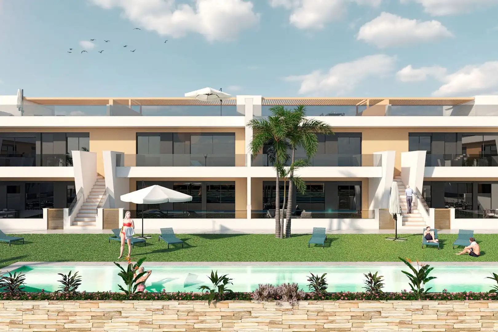 Vista exterior de Apartamento en venta en San Pedro del Pinatar con Balcón