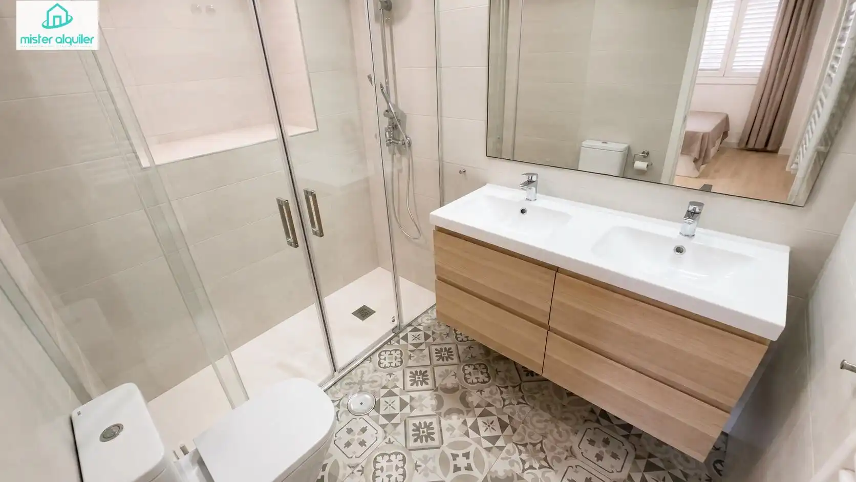 Badezimmer von Wohnungen zur Miete in El Campello mit Klimaanlage, Heizung und Terrasse