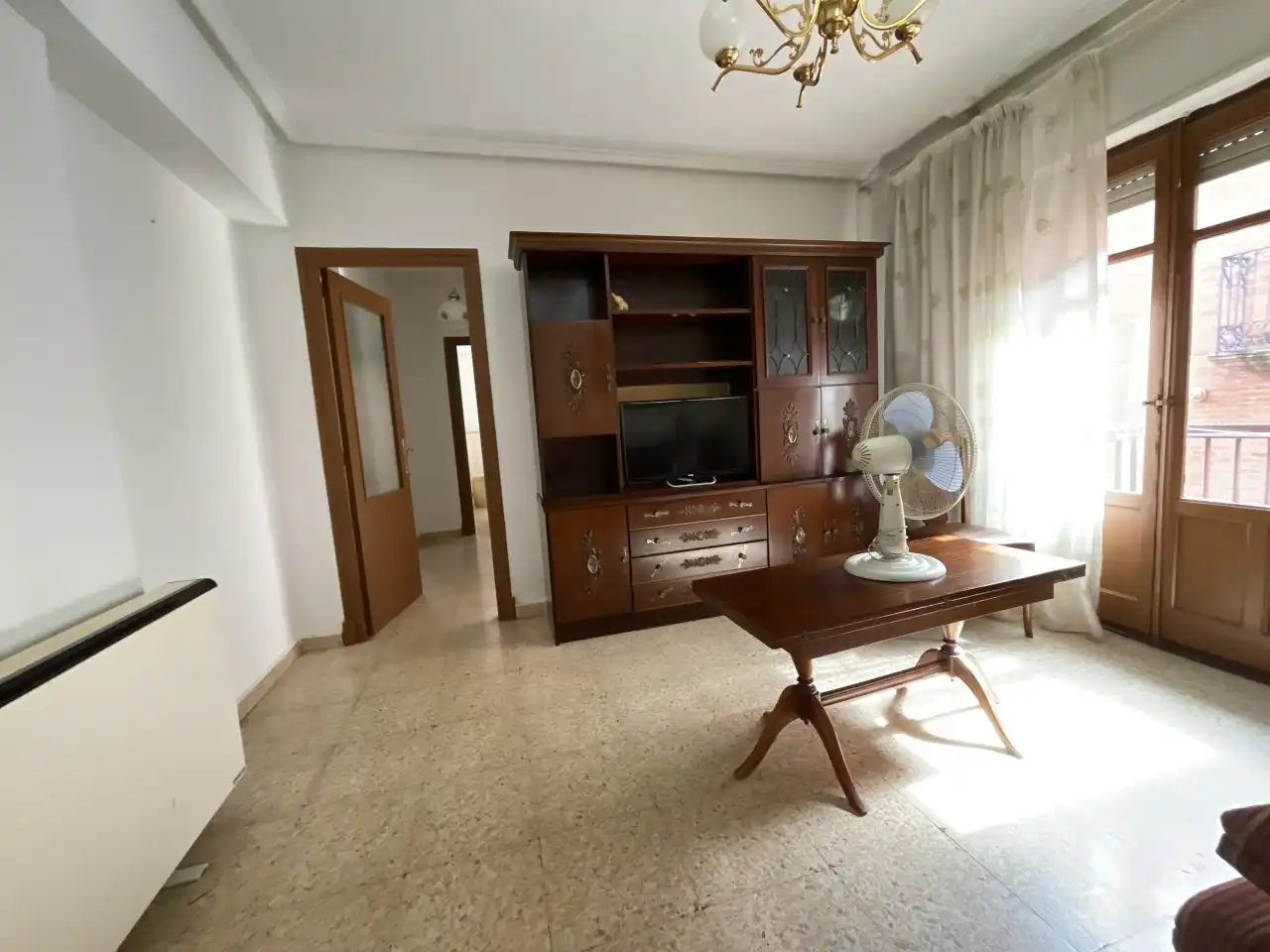 Living room of Flat for sale in Santo Domingo de la Calzada  with Heating, Furnished and Balcony