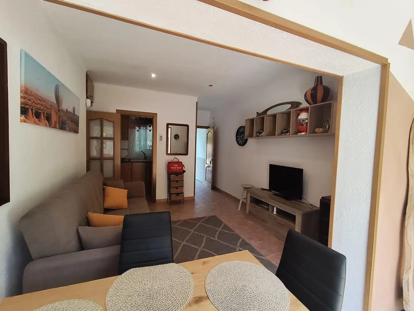 Sala d'estar de Pis en venda en Santa Susanna amb Terrassa i Piscina comunitària