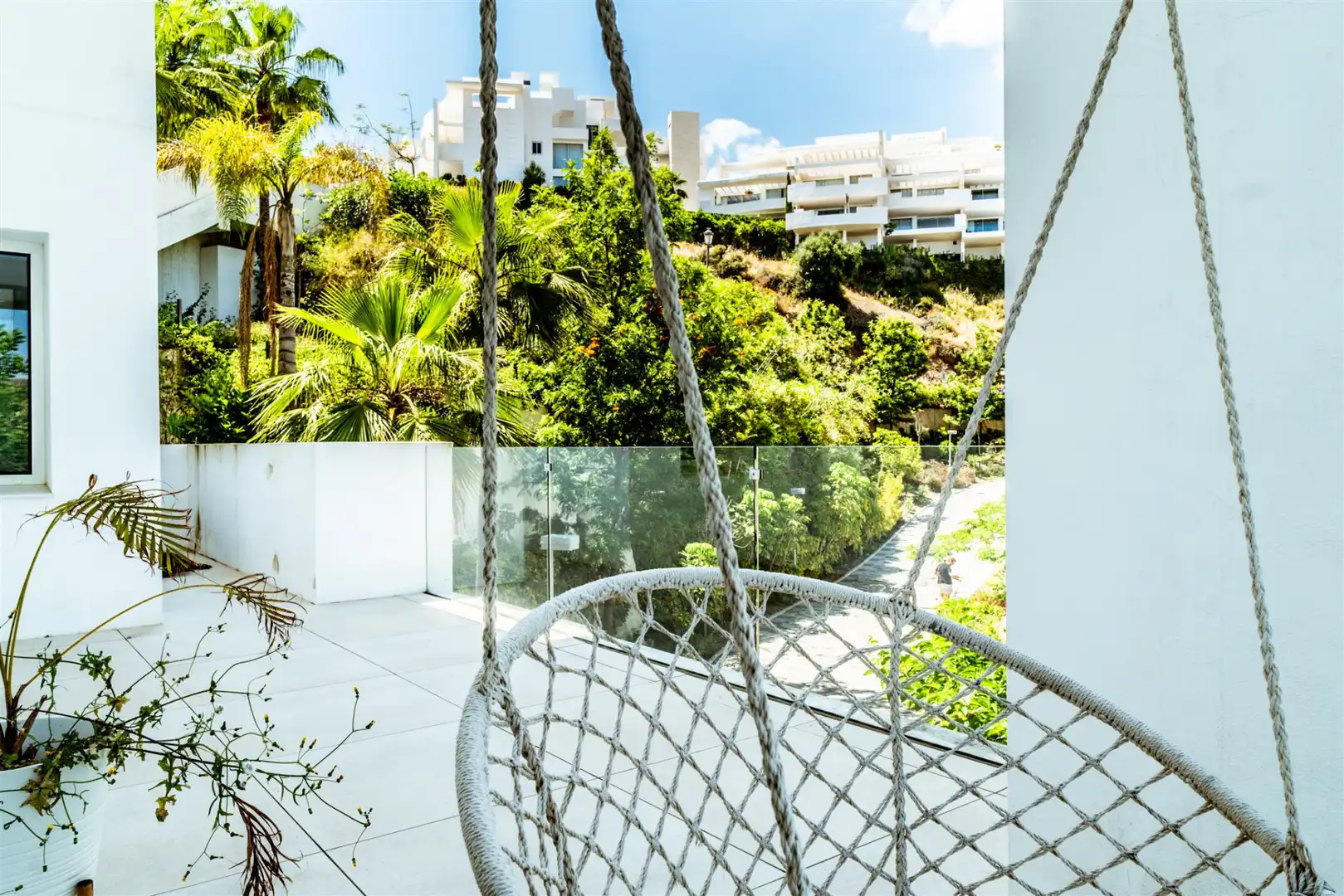 Terraza de Apartamento de alquiler en Ojén con Aire acondicionado, Calefacción y Terraza