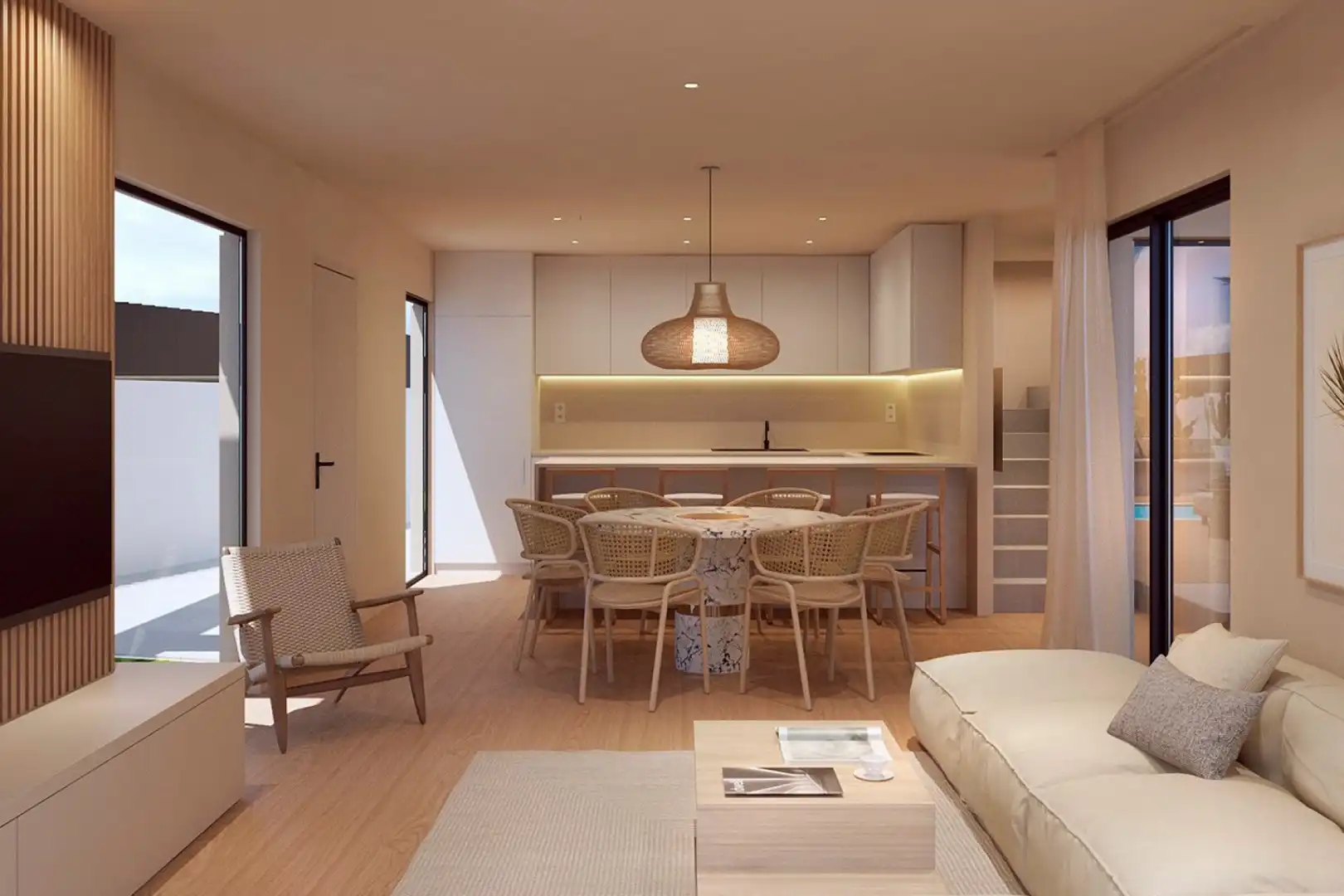 Sala d'estar de Casa o xalet en venda en Murcia amb Aire condicionat, Jardí privat i Terrassa