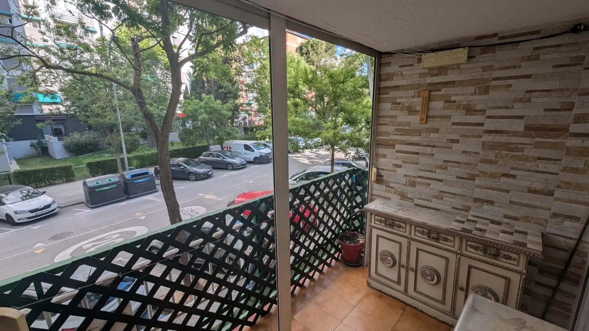 Terraza de Piso de alquiler en  Madrid Capital con Aire acondicionado, Parquet y Terraza