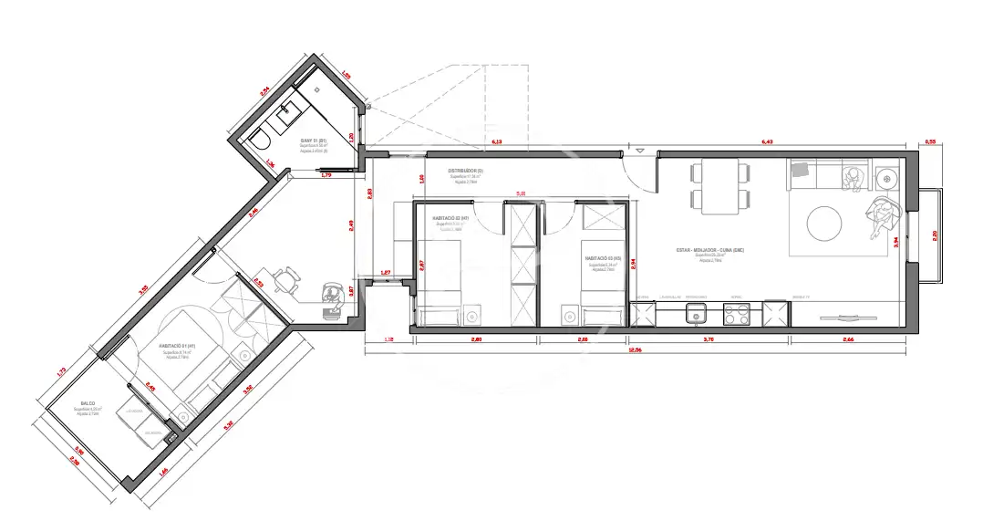 Wohnung zum Verkauf in Barcelona mit Heizung und Balkon