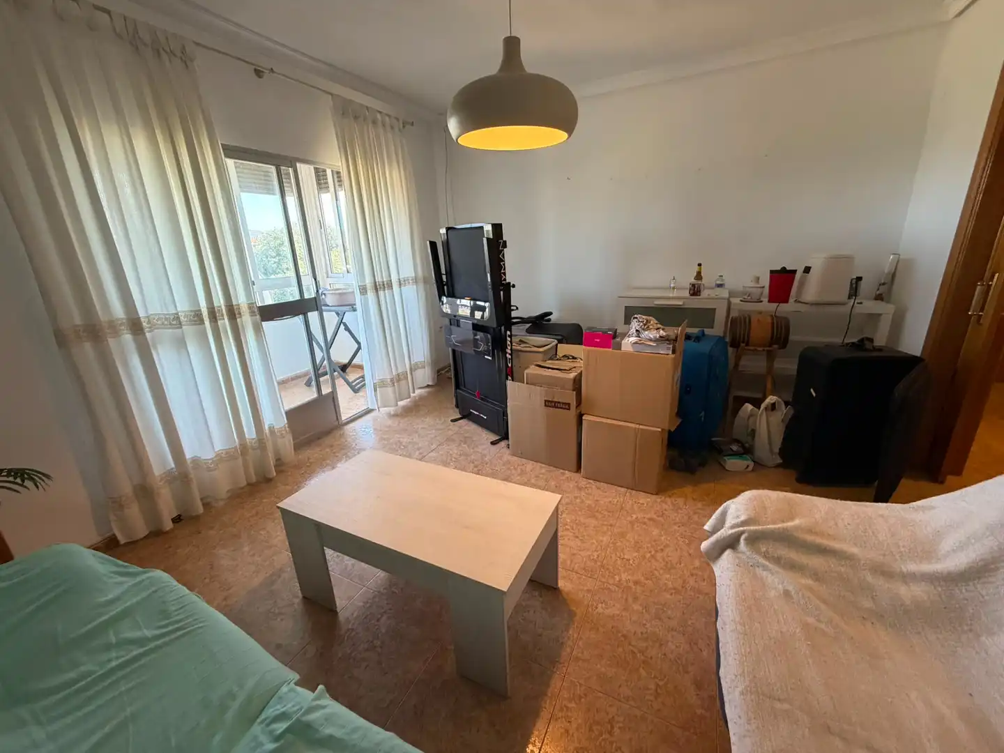 Sala de estar de Piso en venta en Cartagena con Amueblado y Balcón
