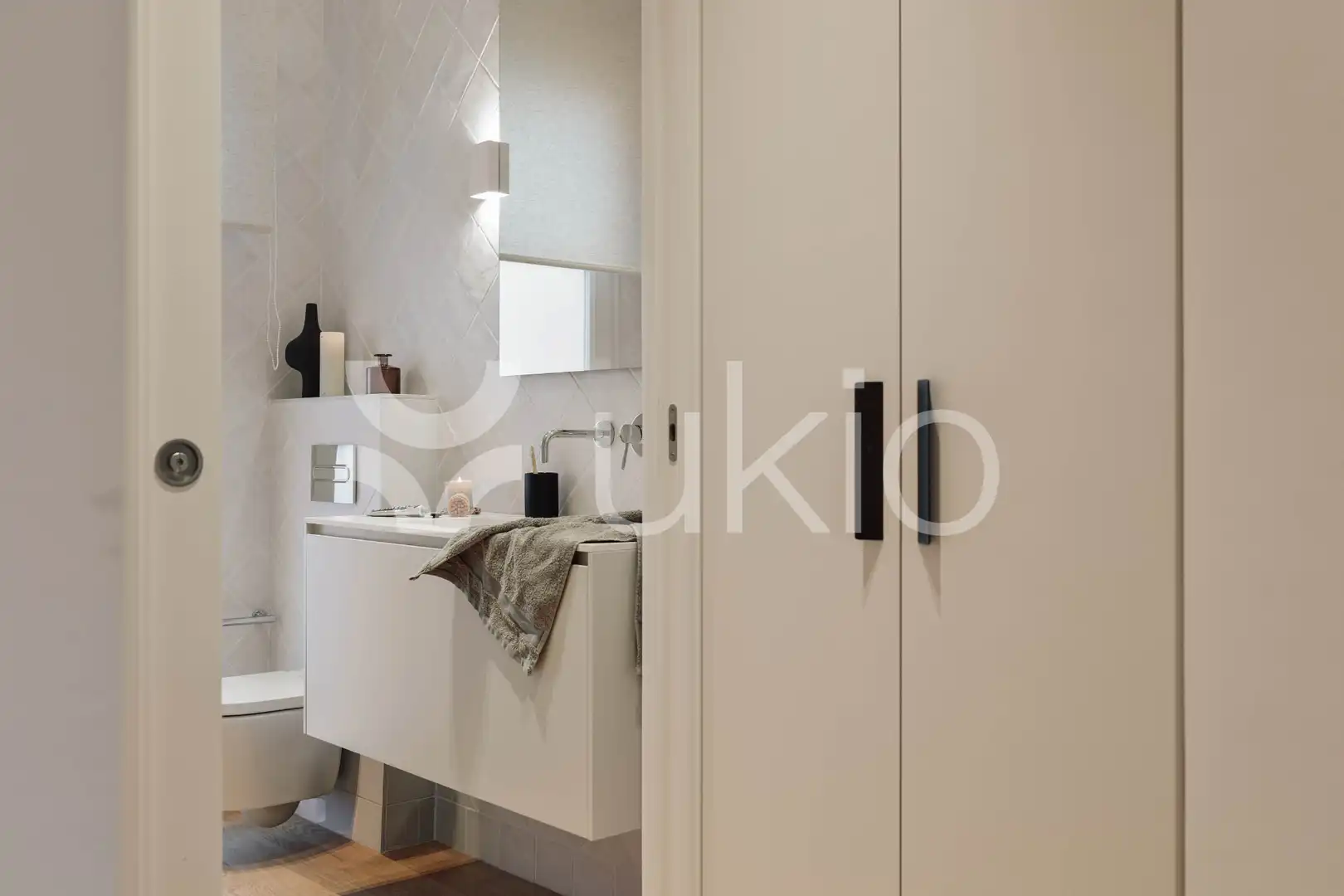 Habitación de Apartamento de alquiler en Barcelona con Aire acondicionado, Calefacción y Amueblado