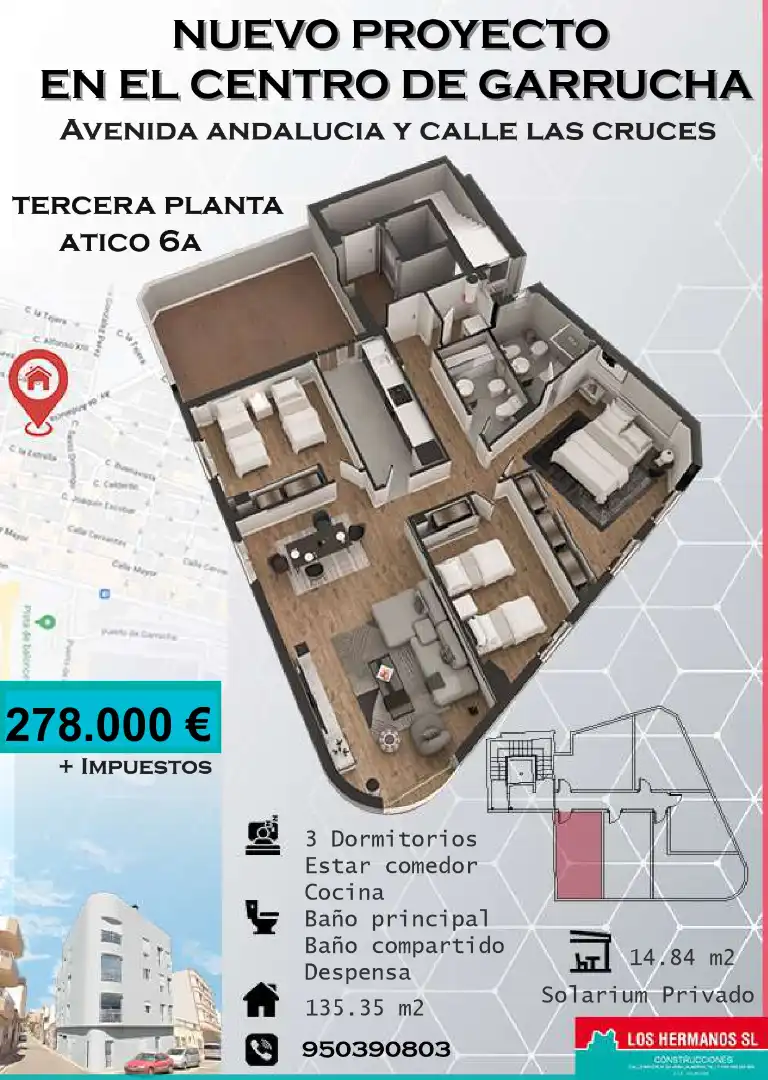 Àtic amb terrassa en venda a Avenida de Andalucía 1, imagen 2