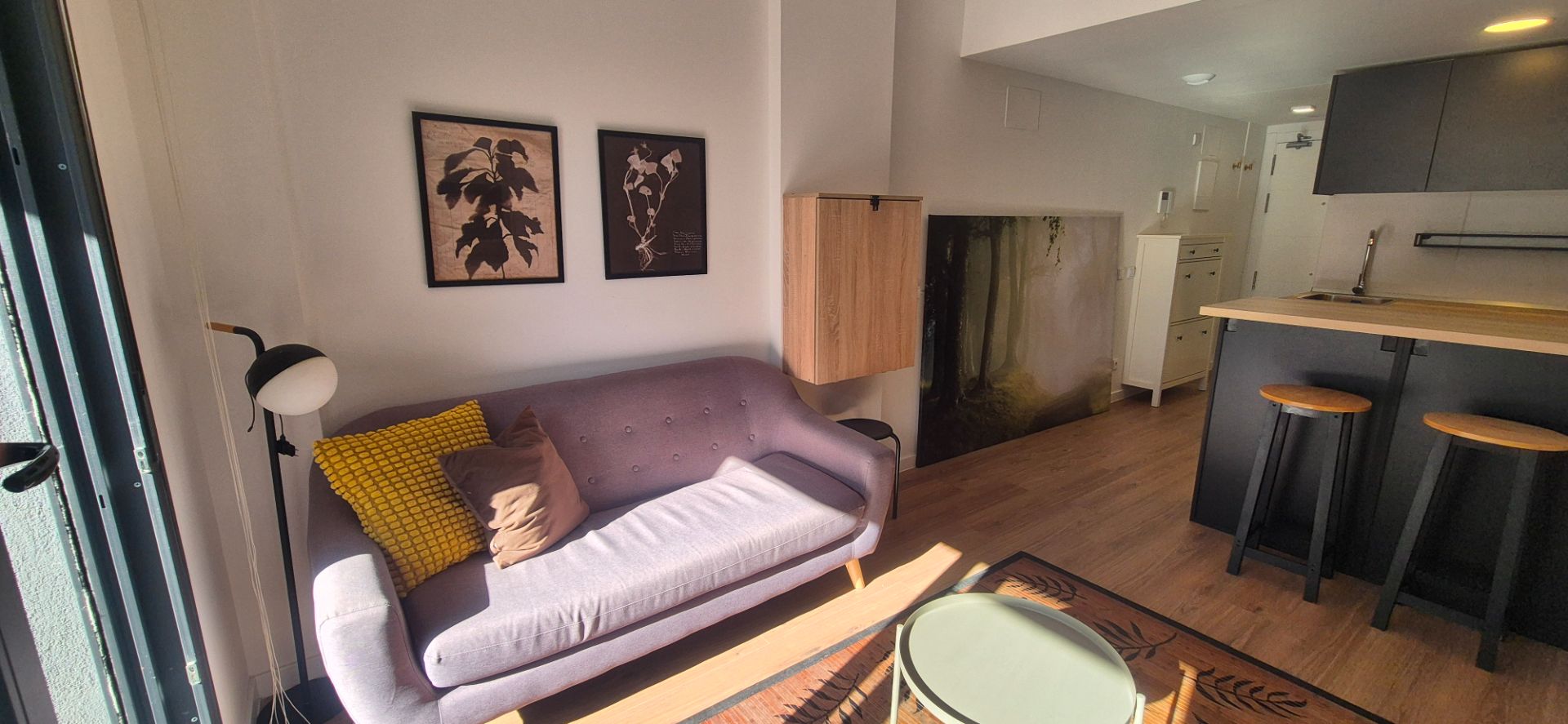 Sala d'estar de Loft de lloguer en San Sebastián de los Reyes amb Aire condicionat, Calefacció i Terrassa