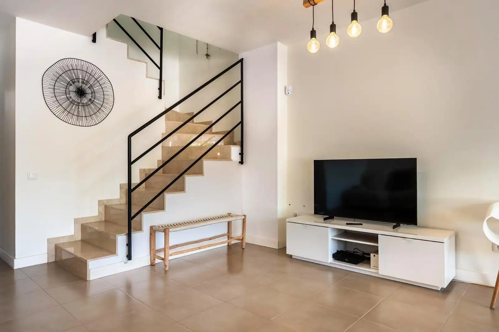Living room of Detached homes for sale in Sant Josep de sa Talaia  with Air Conditioner, Heating and Private garden