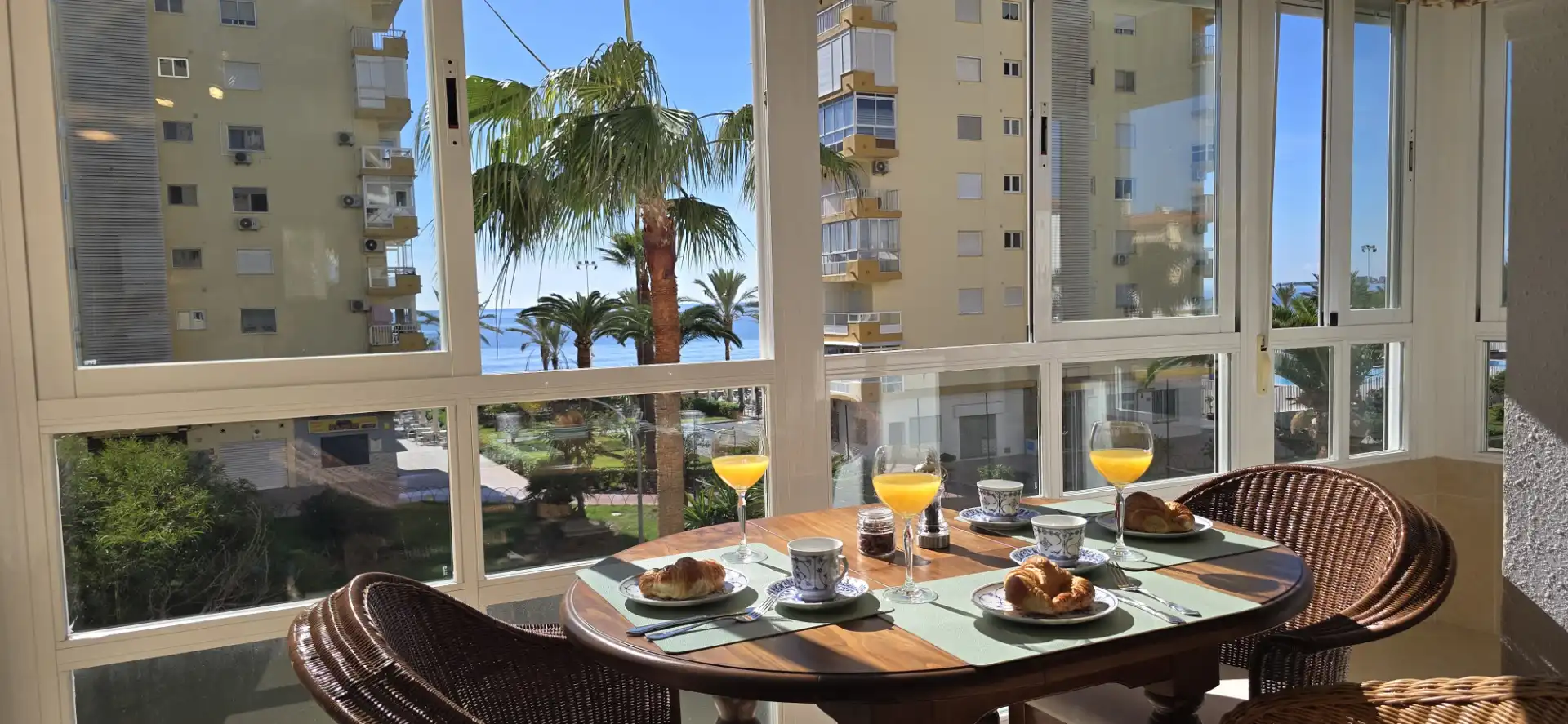 Esszimmer von Wohnung zur Miete in Algarrobo mit Klimaanlage, Heizung und Terrasse