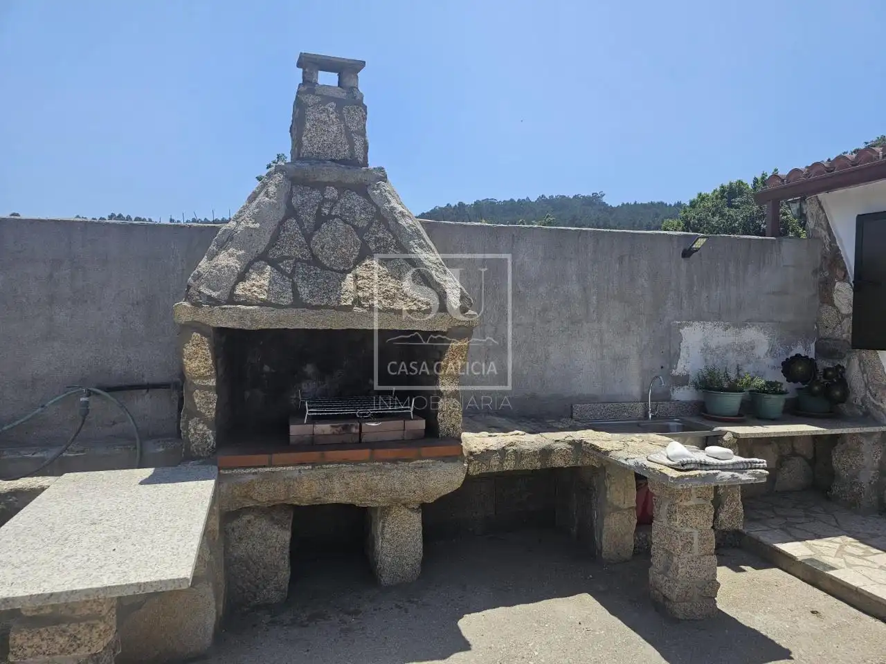 Terrasse von Haus oder Chalet zur Miete in Baiona mit Privatgarten, Terrasse und Möbliert