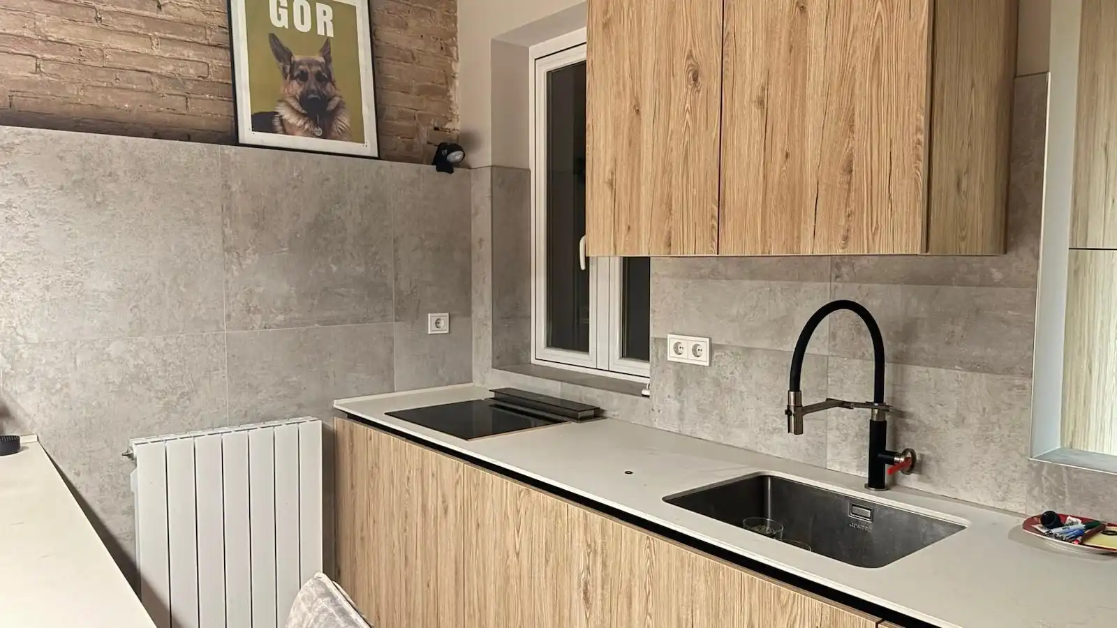 Cuina de Apartament de lloguer en  Logroño amb Aire condicionat, Calefacció i Terrassa