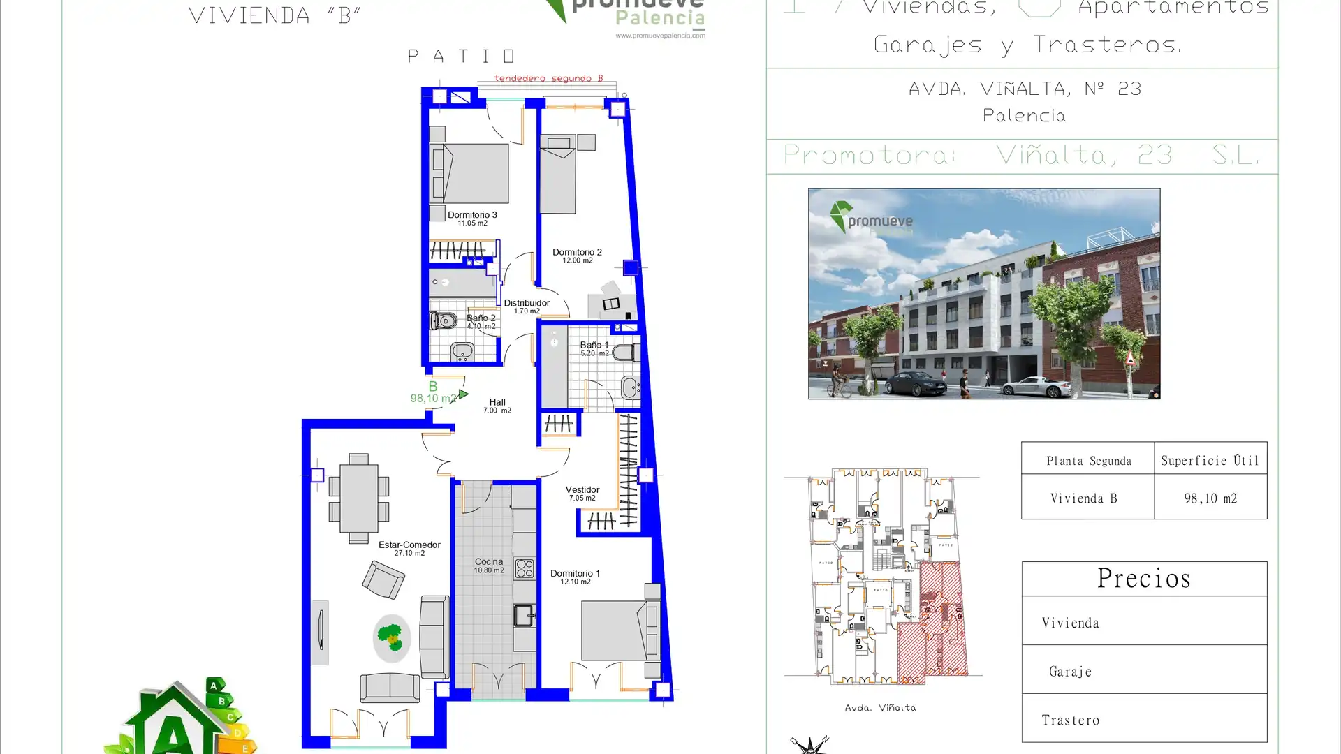 Piso en venta en Palencia Capital