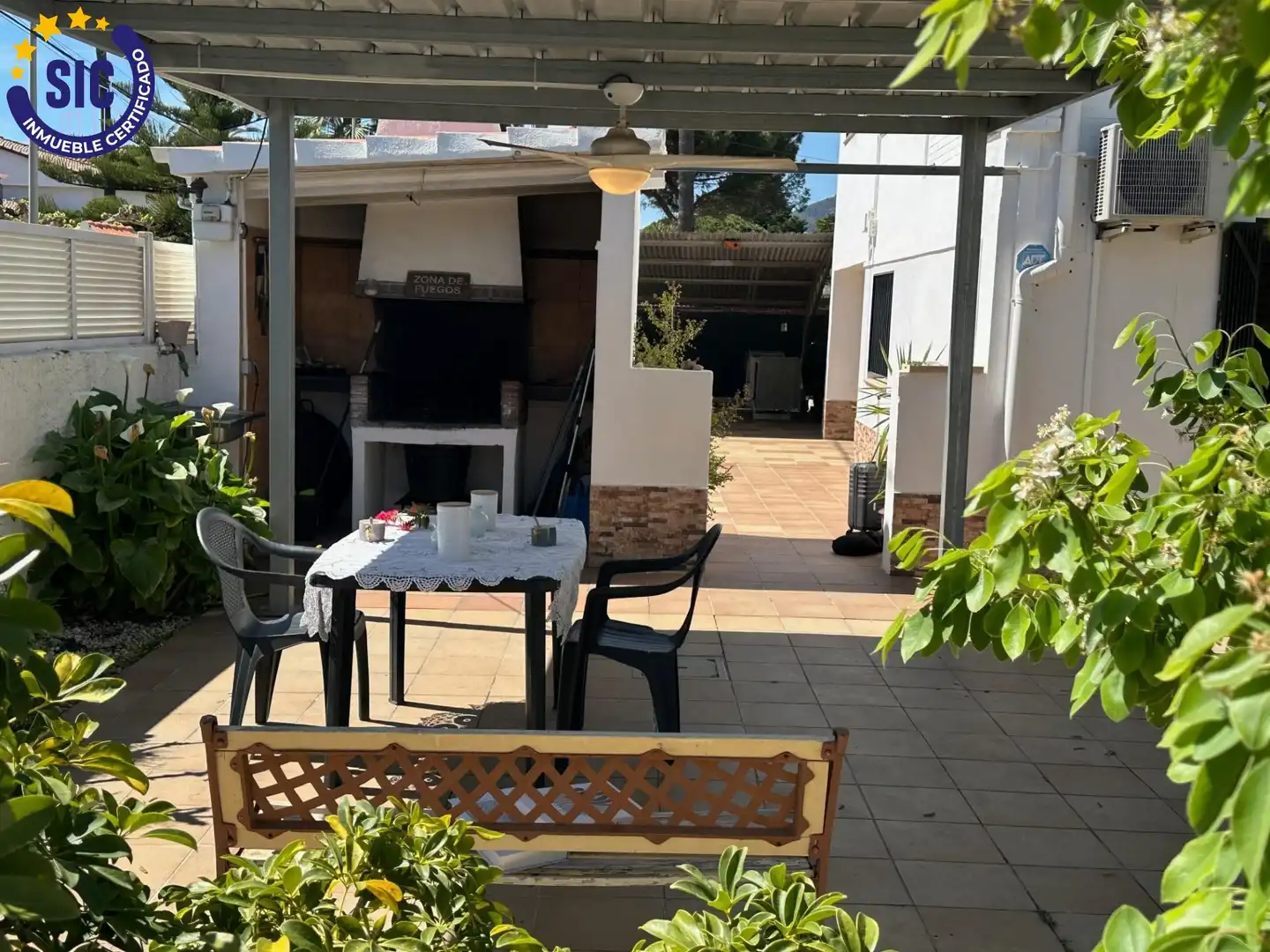 Jardín de Casa o chalet en venta en Benicasim / Benicàssim con Aire acondicionado, Jardín privado y Terraza