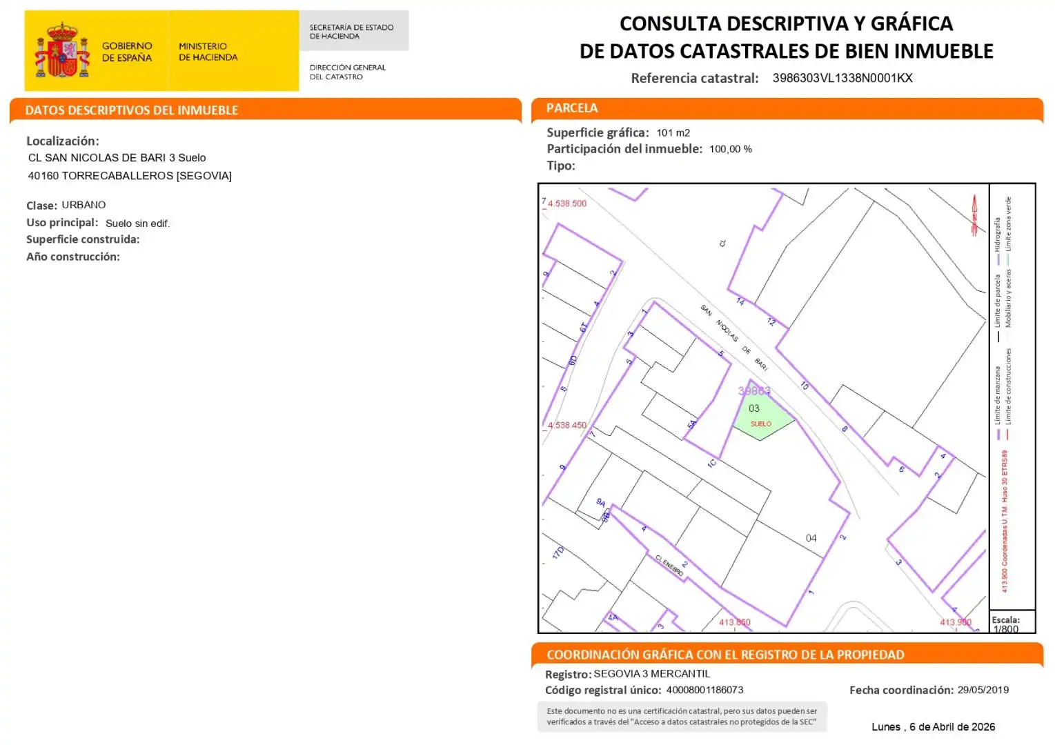 Außenansicht von Residential zum Verkauf in Torrecaballeros