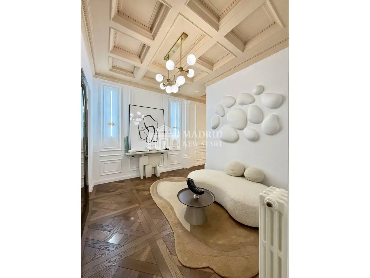 Wohnzimmer von Wohnung zur Miete in Madrid mit Klimaanlage, Heizung und Terrasse