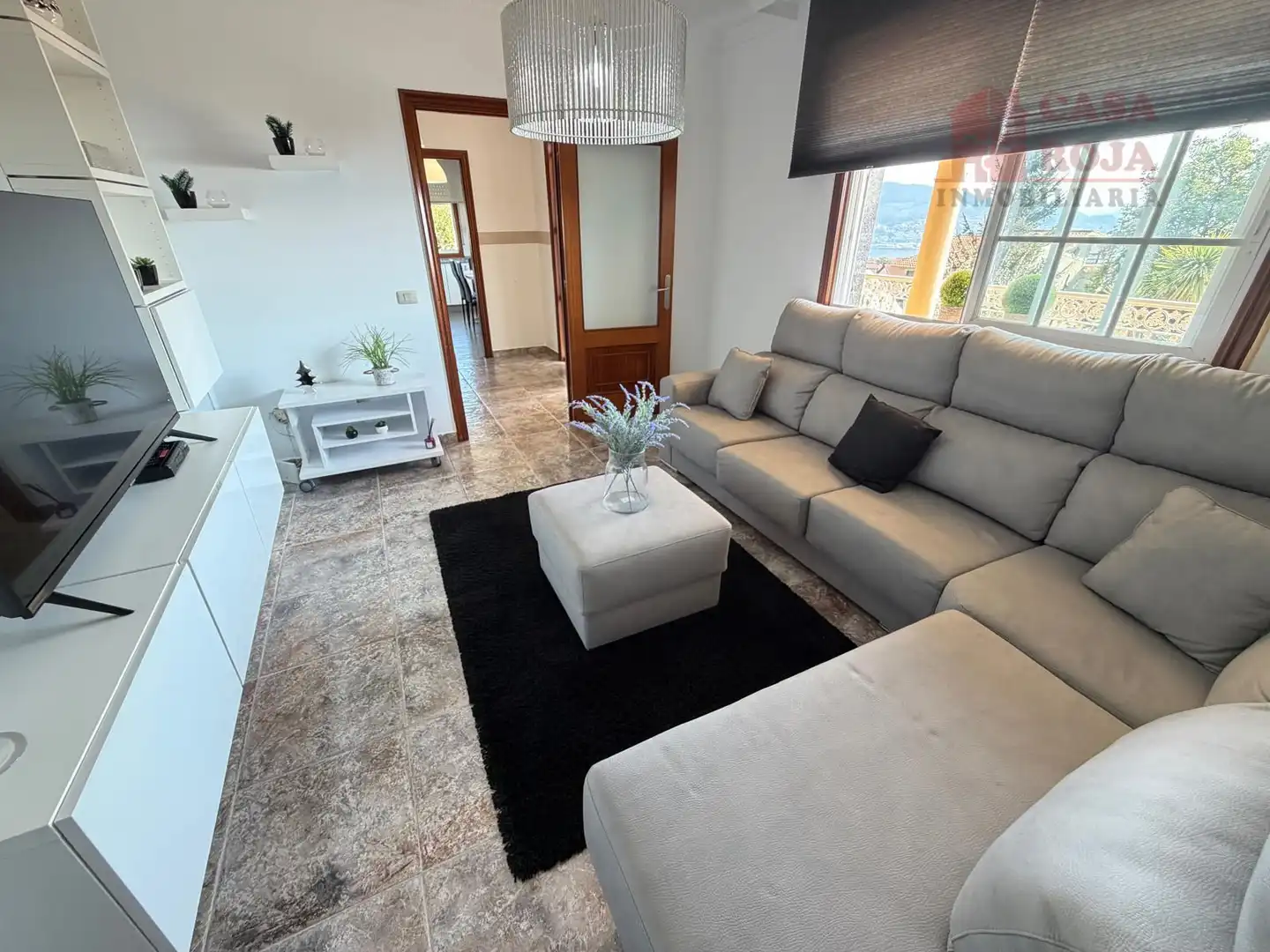 Sala de estar de Casa o chalet en venta en Moaña con Calefacción, Terraza y Trastero