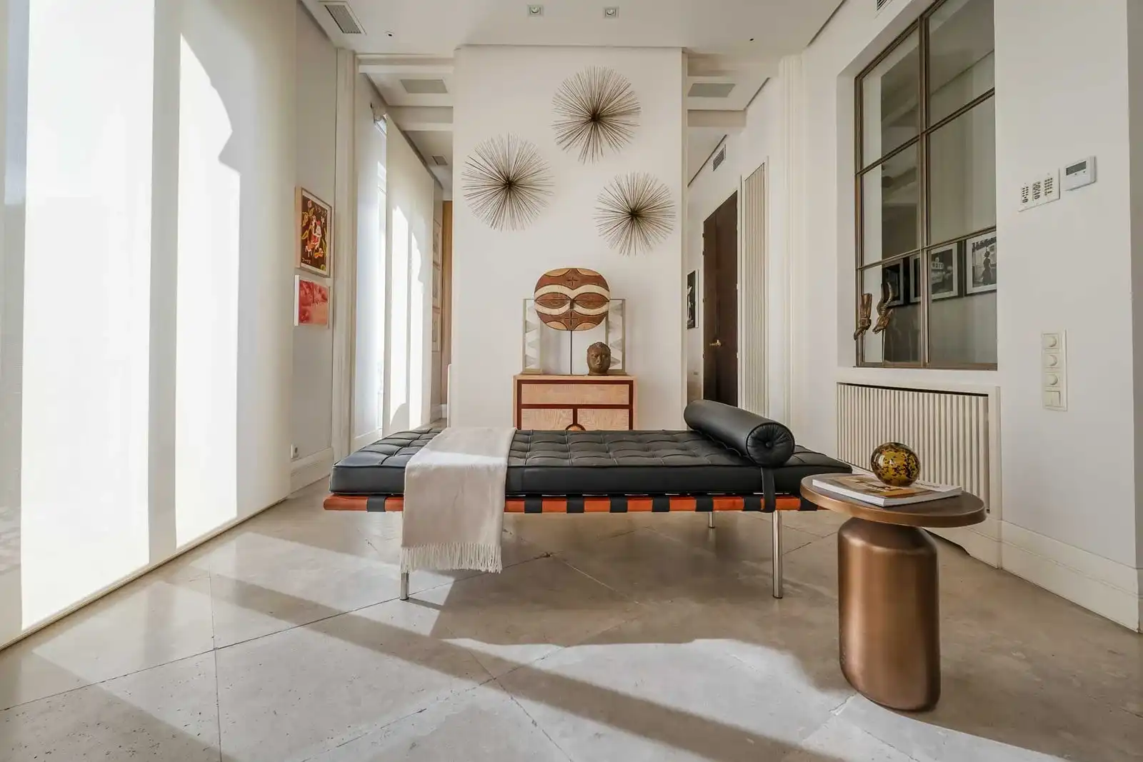 Sala de estar de Apartamento de alquiler en Madrid con Aire acondicionado, Calefacción y Amueblado