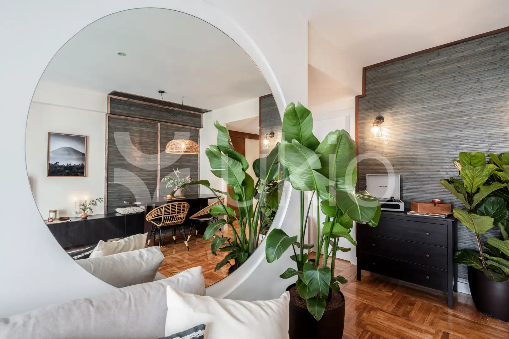 Living room of Apartments for rent in Madrid  with Air Conditioner, Heating and Furnished