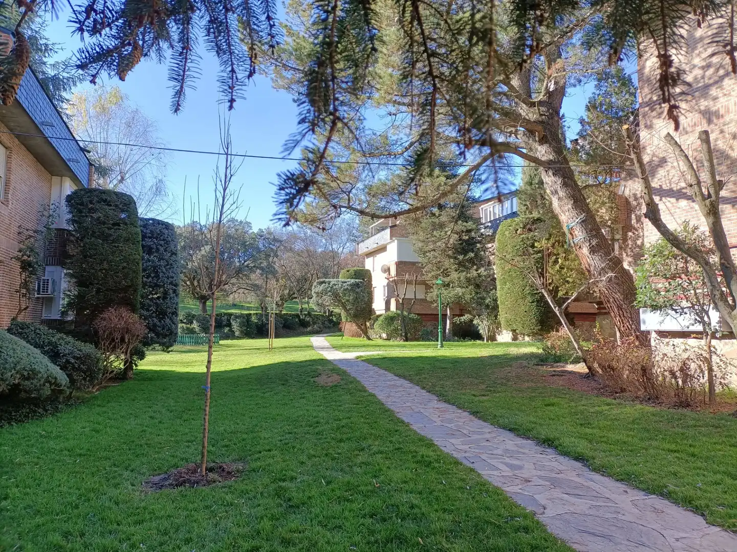 Jardí de Casa adosada en venda en Galapagar amb Calefacció, Jardí privat i Terrassa