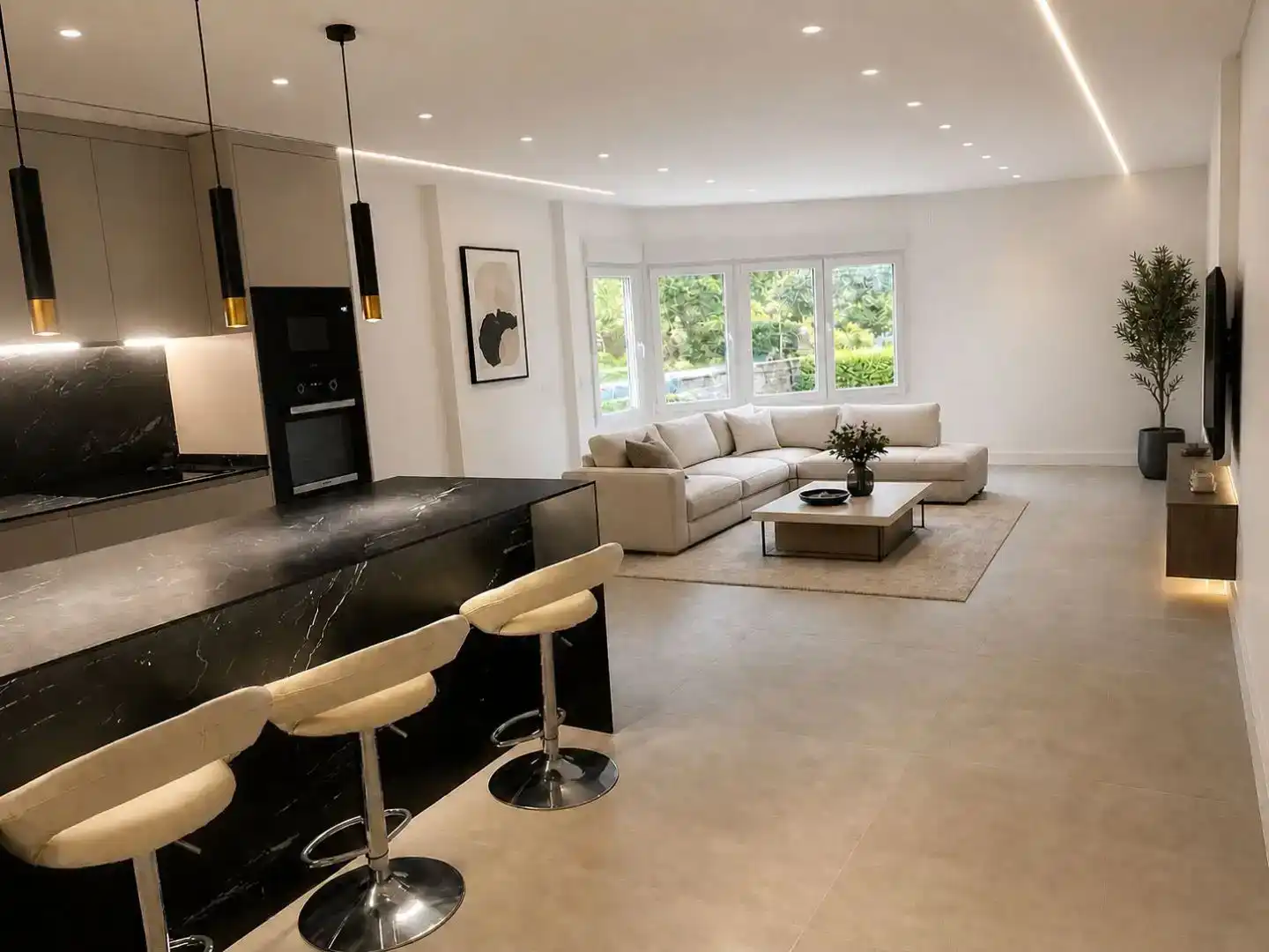 Sala d'estar de Pis en venda en Majadahonda amb Aire condicionat