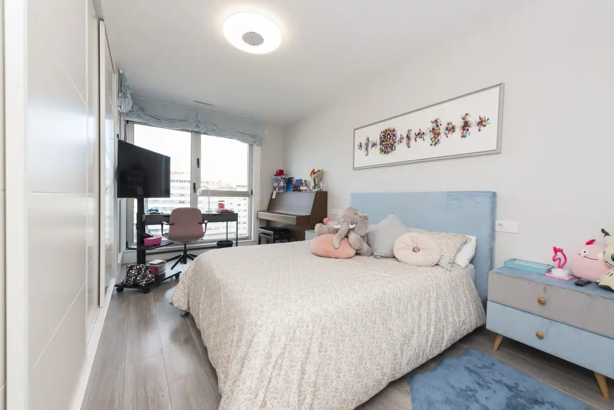 Bedroom of Flat for sale in A Coruña Capital   with Heating, Terrace and Storage room