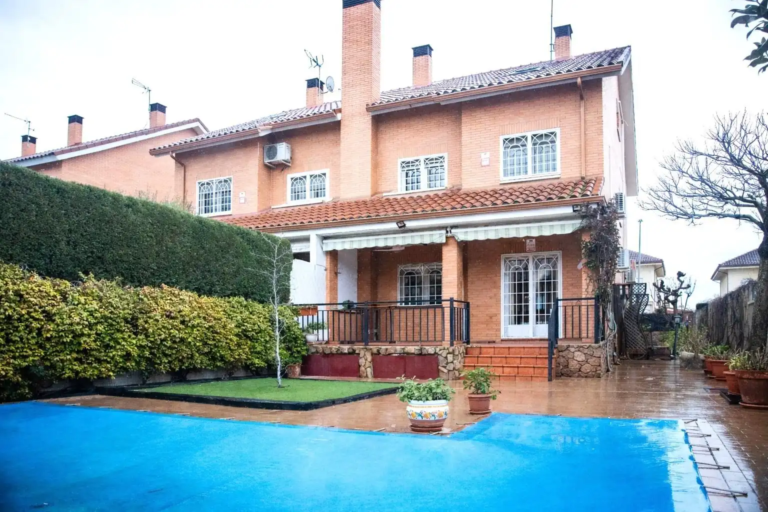 Jardín de Casa adosada en venta en Rivas-Vaciamadrid con Aire acondicionado, Calefacción y Jardín privado