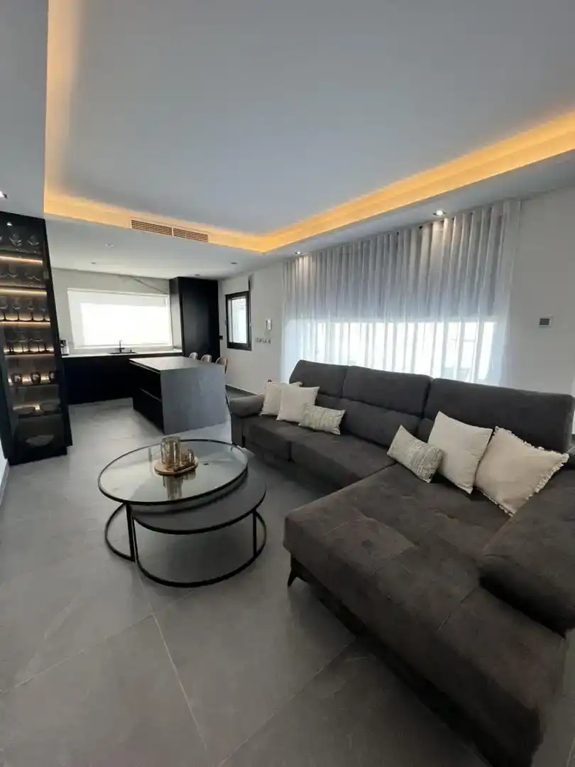 Sala de estar de Casa o chalet de alquiler en Sanlúcar de Barrameda con Aire acondicionado, Jardín privado y Trastero