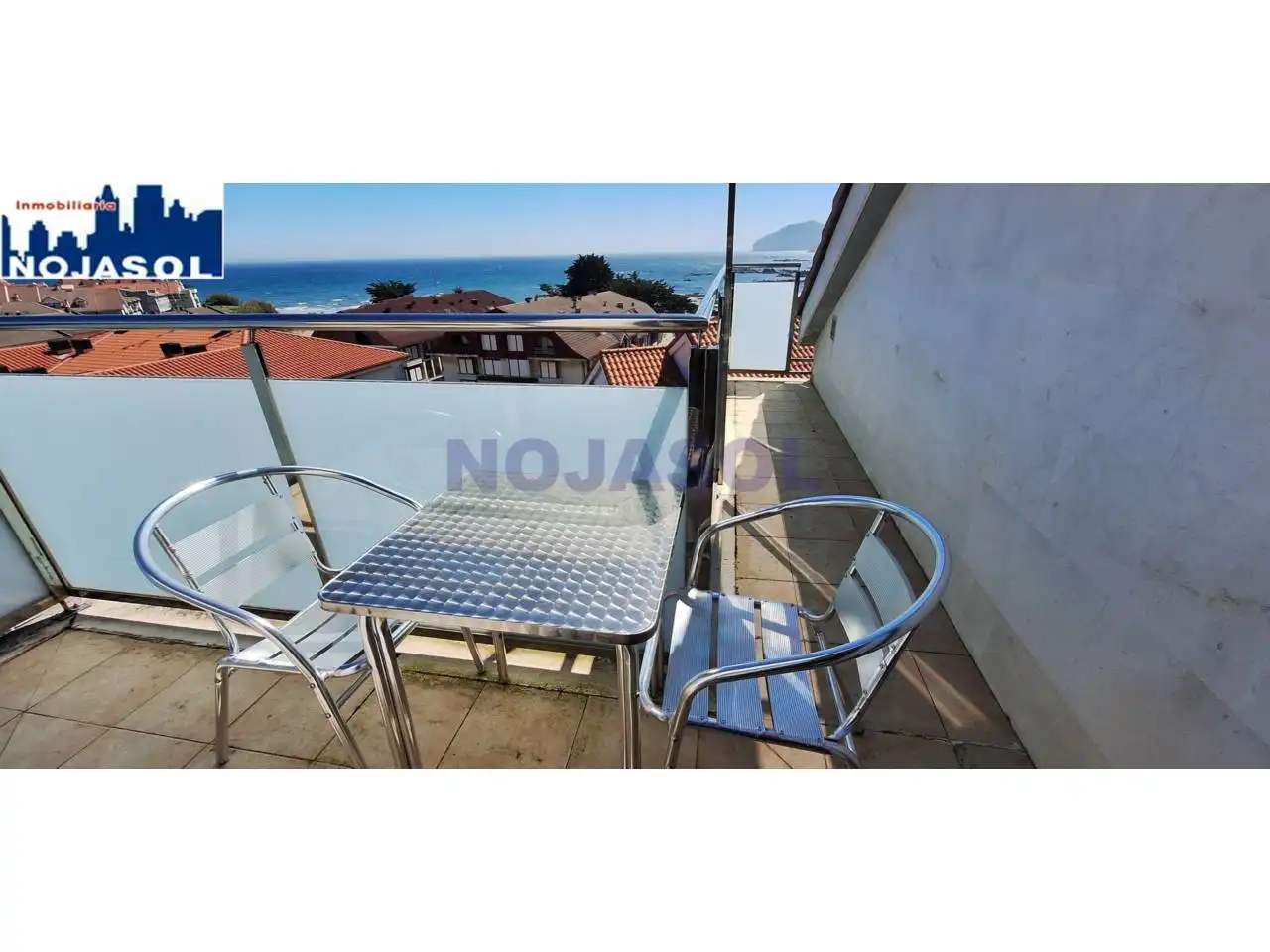 Terrasse von Dachboden zur Miete in Noja mit Heizung, Terrasse und Abstellraum