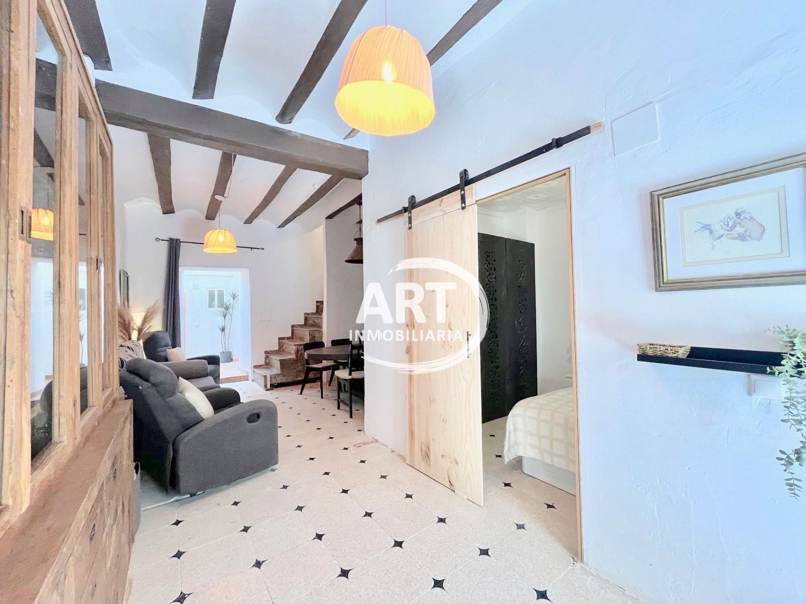 Sala d'estar de Finca rústica en venda en Enguera amb Calefacció i Terrassa