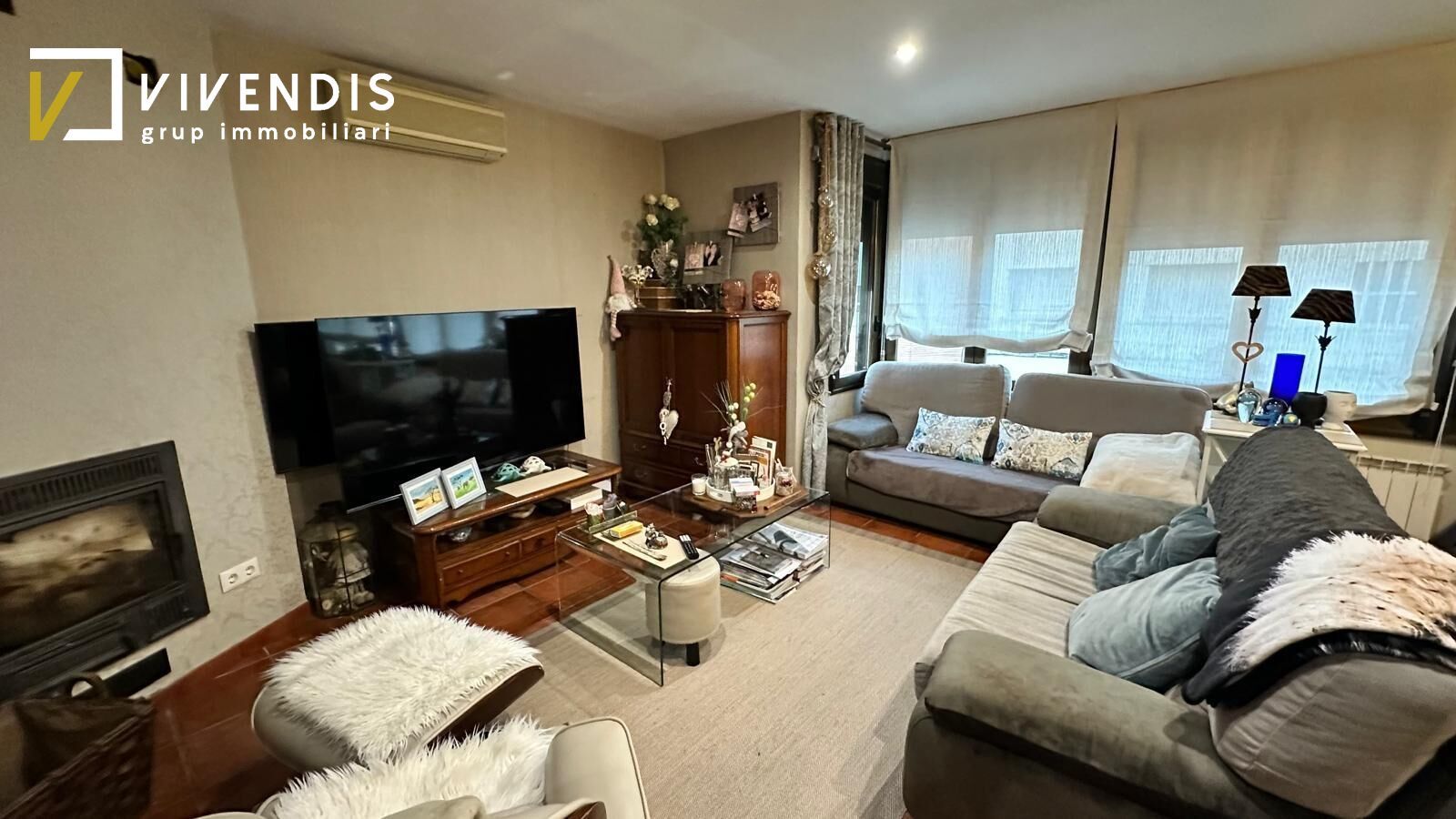 Living room of House or chalet for sale in  Lleida Capital  with Air Conditioner, Heating and Private garden