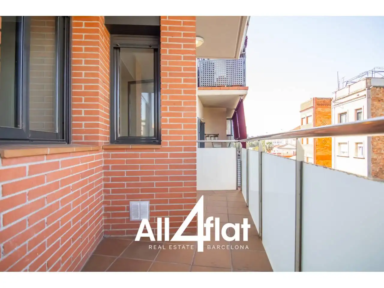 Terraza de Piso de alquiler en Barcelona con Parquet, Terraza y Amueblado