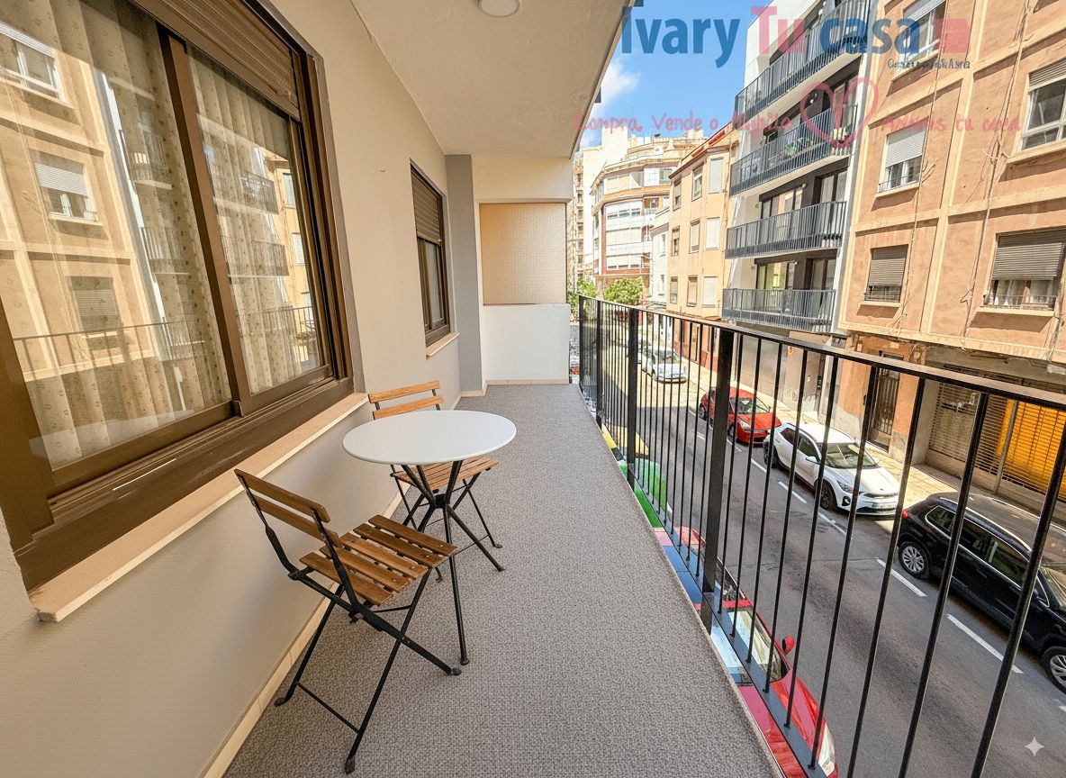 Balcony of Flat for sale in Castellón de la Plana / Castelló de la Plana  with Air Conditioner, Terrace and Balcony