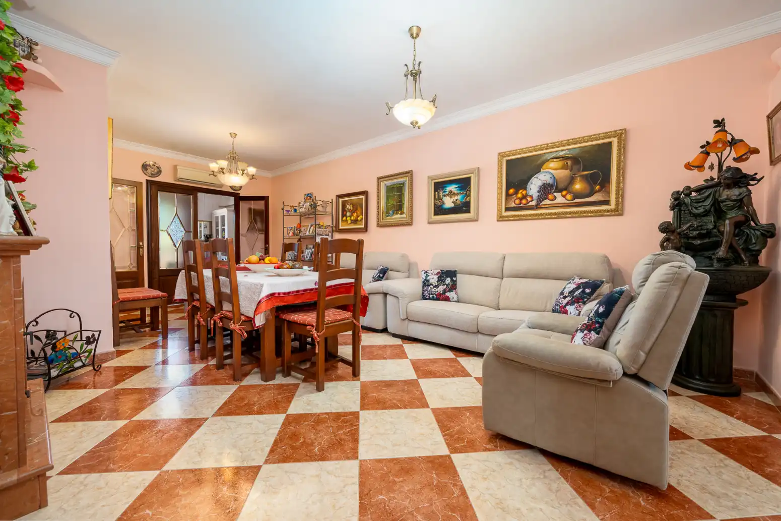 Sala de estar de Casa o chalet en venta en Santanyí con Aire acondicionado, Calefacción y Terraza