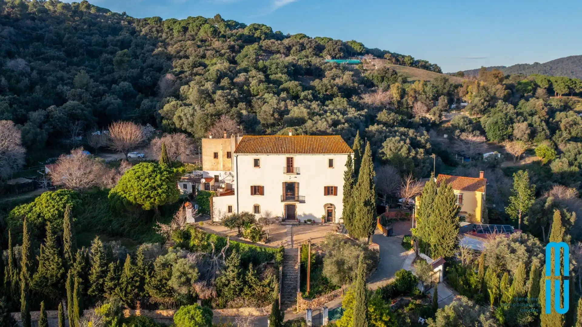 Vista exterior de Finca rústica en venta en Pineda de Mar con Calefacción, Jardín privado y Terraza