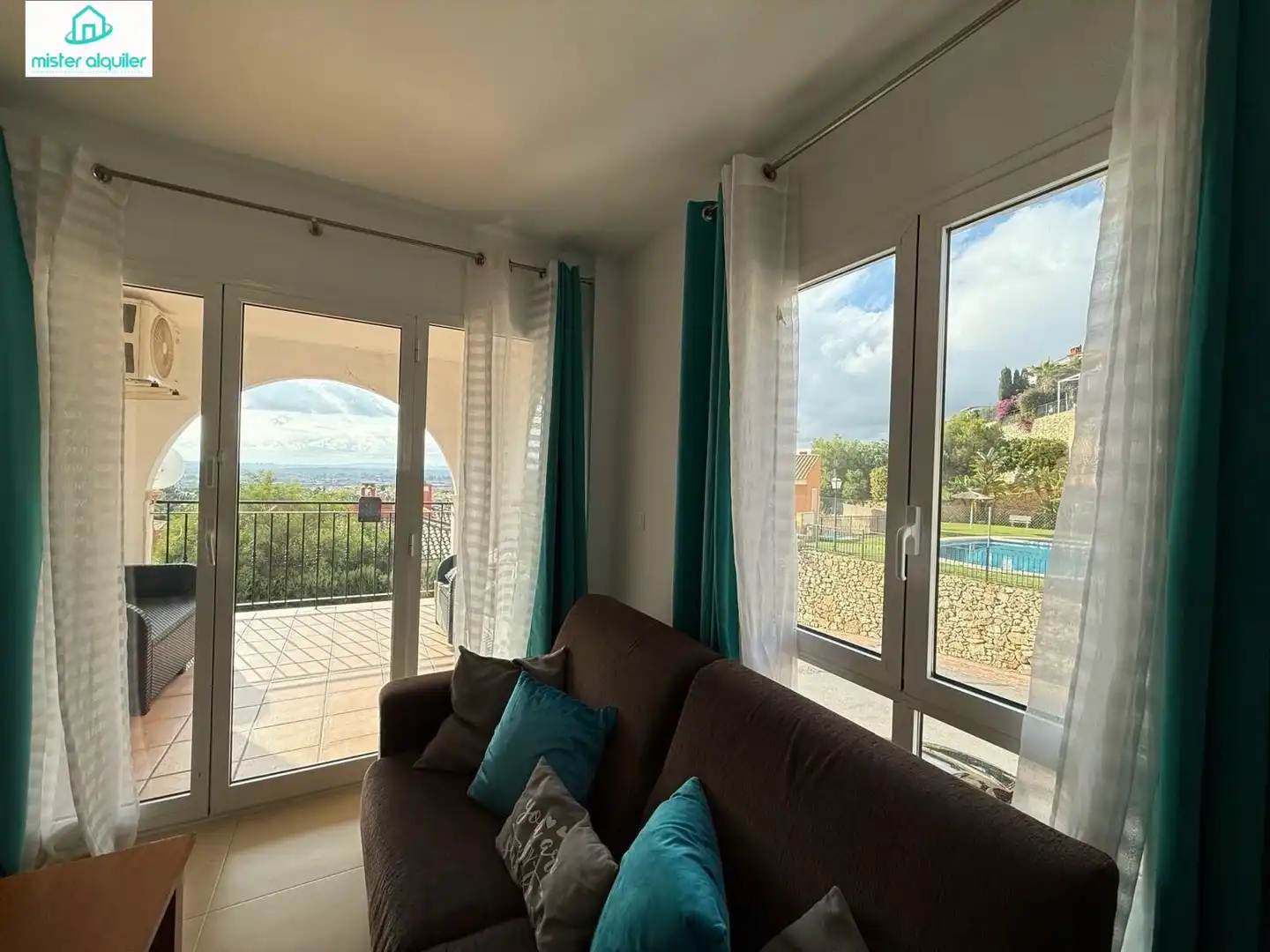 Sala de estar de Apartamento de alquiler en Mutxamel con Calefacción, Jardín privado y Terraza