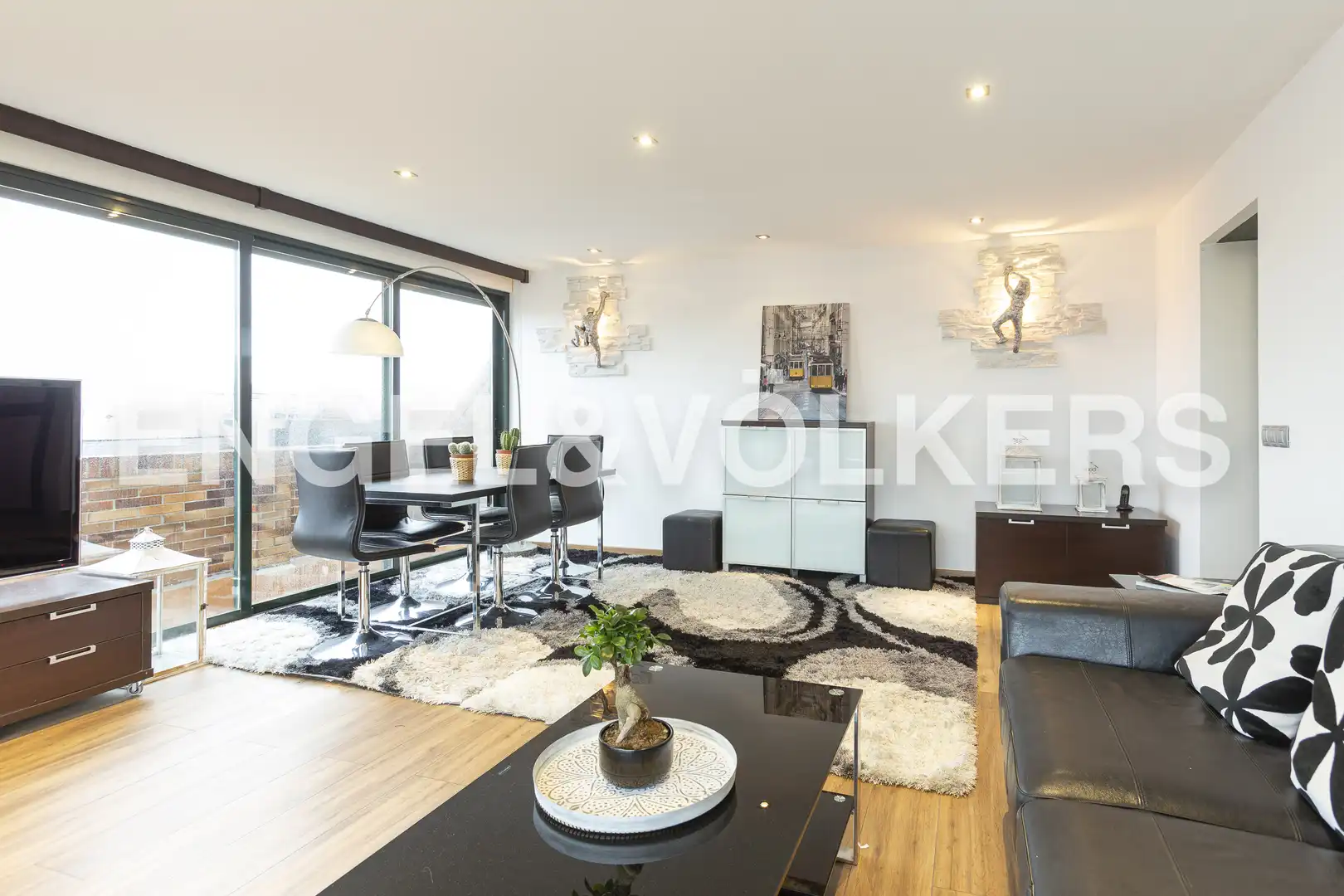 Living room of Attic for rent in Madrid  with Air Conditioner, Heating and Parquet flooring