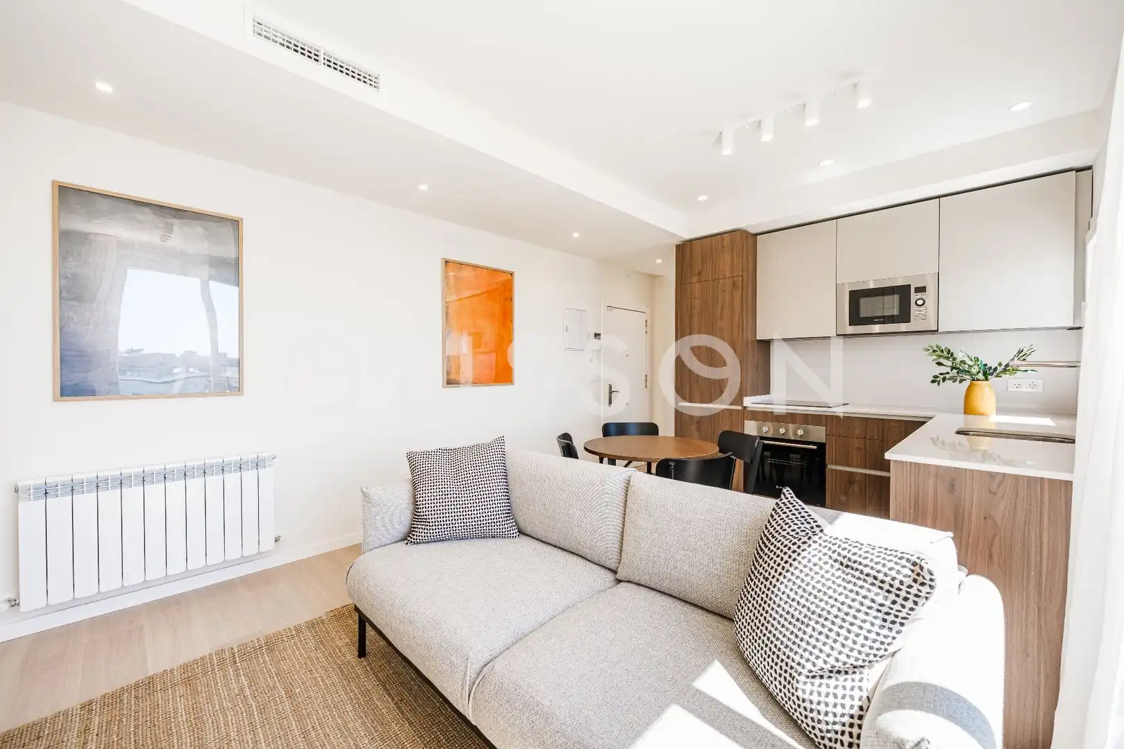 Sala de estar de Piso en venta en Madrid con Aire acondicionado, Calefacción y Jardín privado