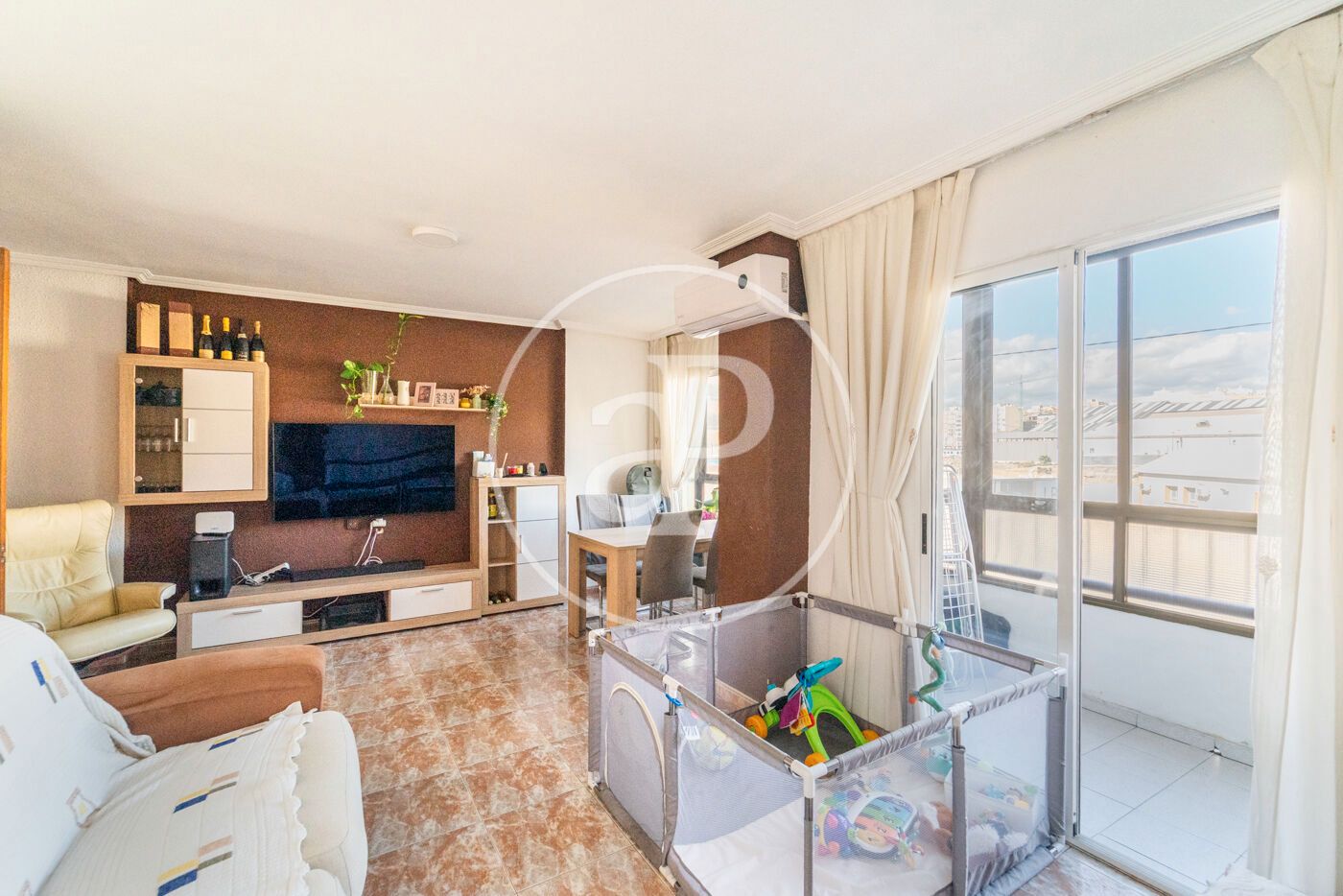 Living room of Flat for sale in Alicante / Alacant  with Air Conditioner, Heating and Terrace